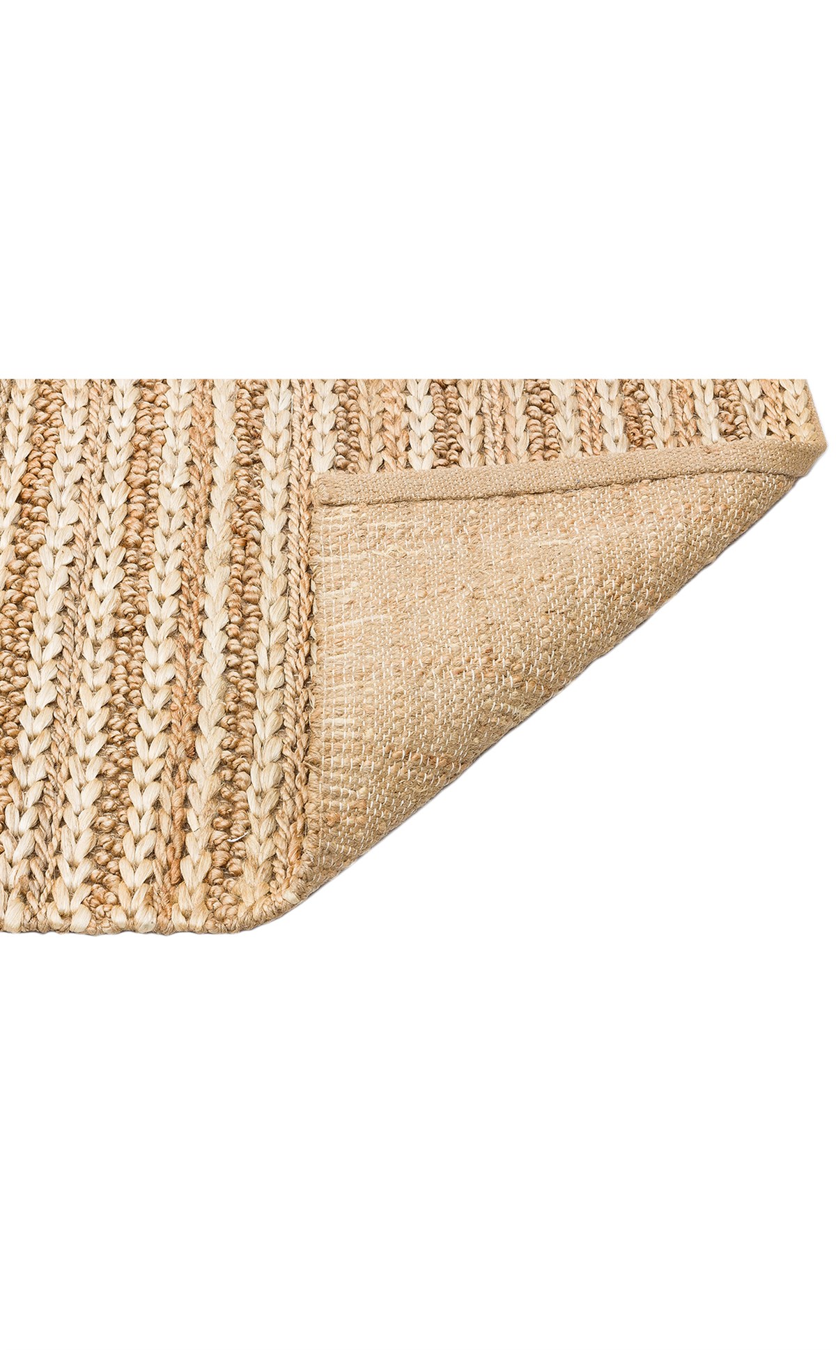 NETRA S-1152 NATURAL XW  Farklı Örgü Dokusuna Sahip El Dokuma Naturel Jüt Hasır Halı