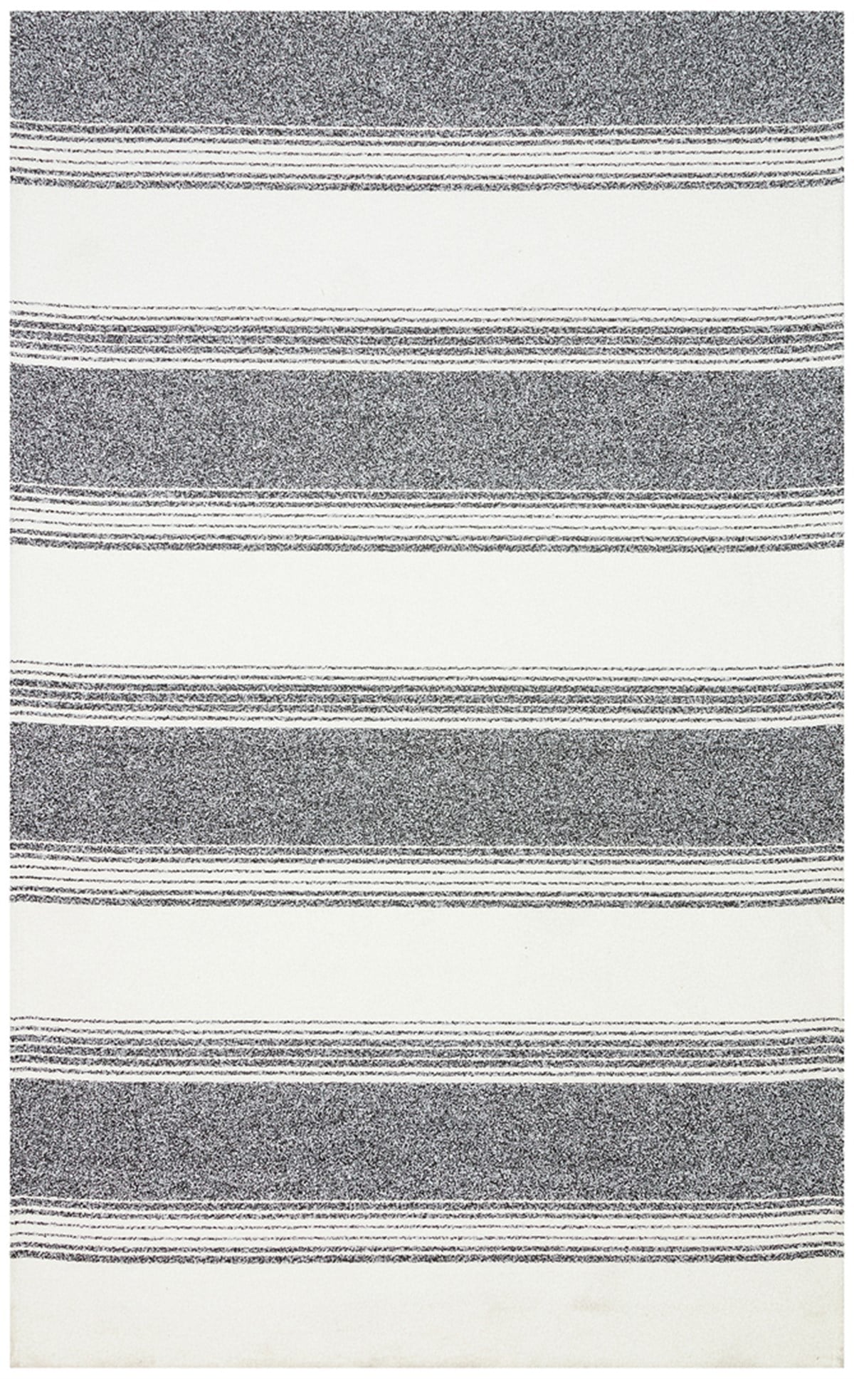 NEVADA NVD 02 WHITE BLACK  Özel Moroccon Tuşeli Hav Toz Vermez Kaymaz Tabanlı İnce Dokuma Modern Halı