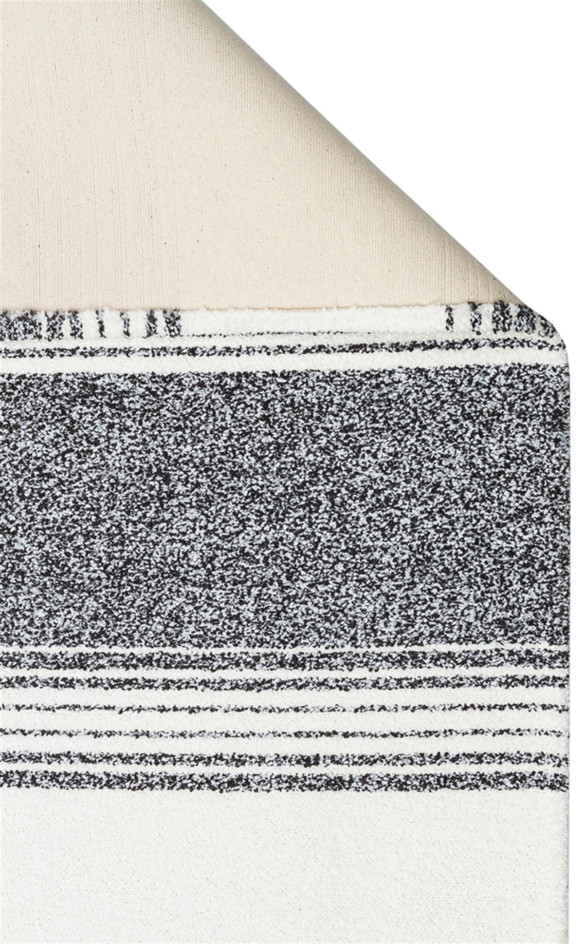 NEVADA NVD 02 WHITE BLACK  Özel Moroccon Tuşeli Hav Toz Vermez Kaymaz Tabanlı İnce Dokuma Modern Halı