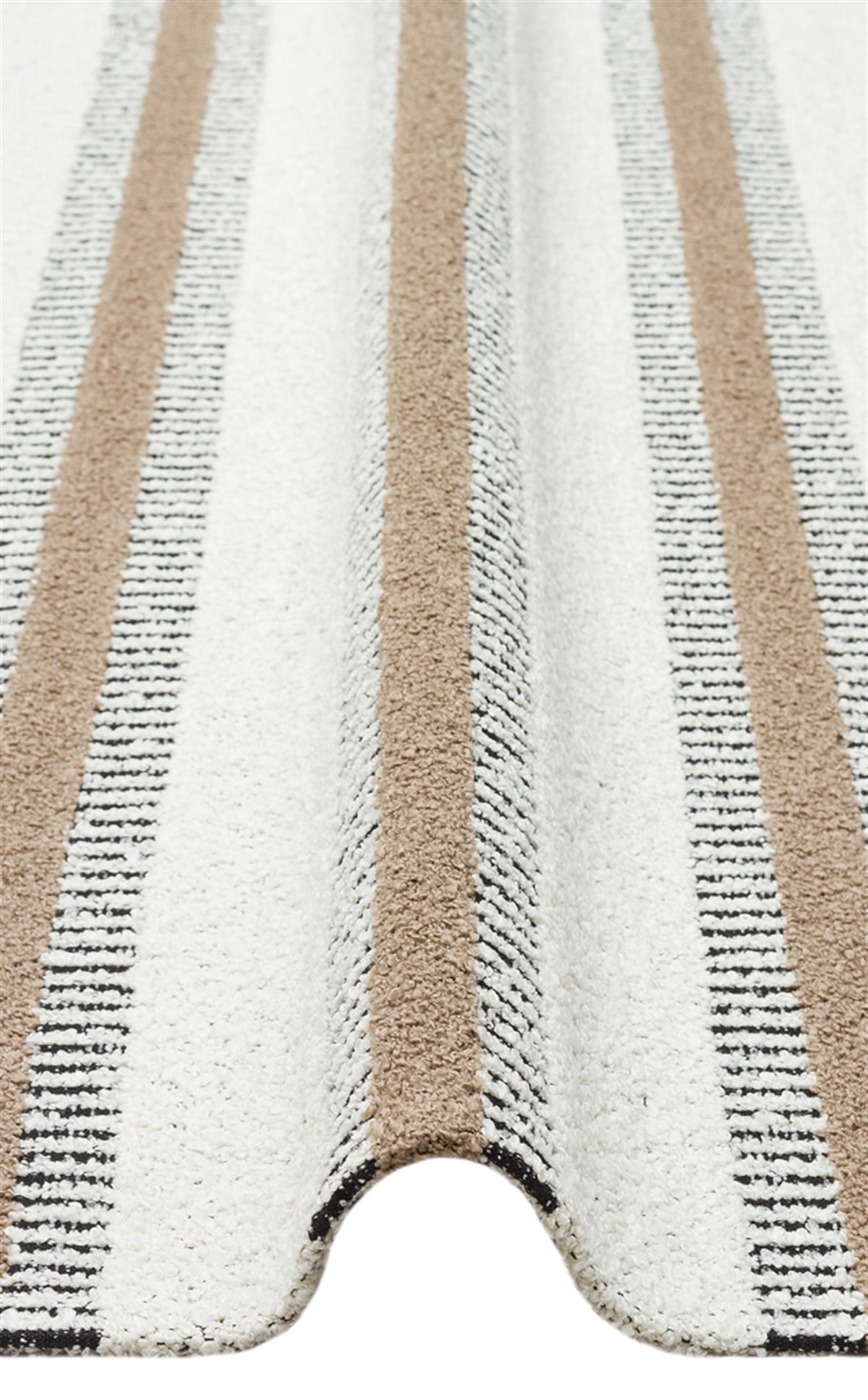 NEVADA NVD 04 WHITE BEIGE  Özel Moroccon Tuşeli Hav Toz Vermez Kaymaz Tabanlı İnce Dokuma Modern Halı