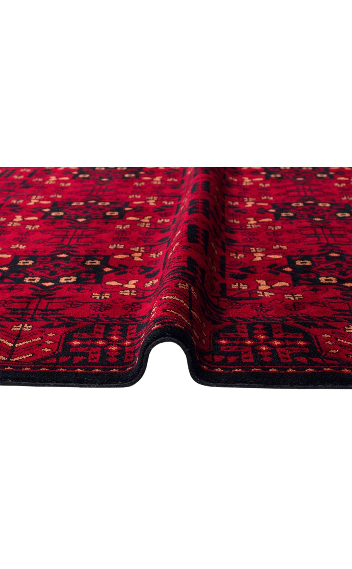 NOSTALJI 952 RED  Afgan / Yağcıbedir Desenli El Emeği ile Özel Tezgahlarda Üretilen Tensel Uşak Halısı