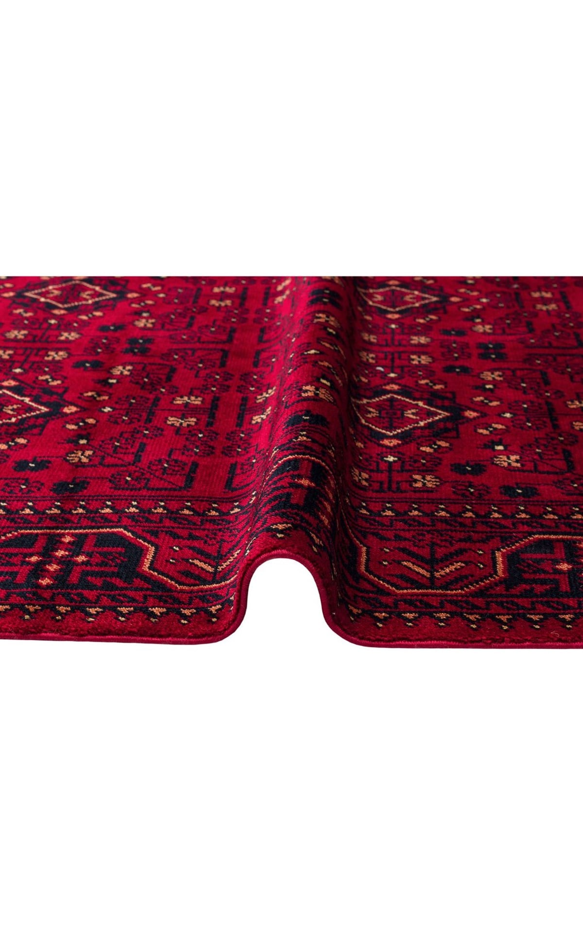 NOSTALJI 960 RED  Afgan / Yağcıbedir Desenli El Emeği ile Özel Tezgahlarda Üretilen Tensel Uşak Halısı