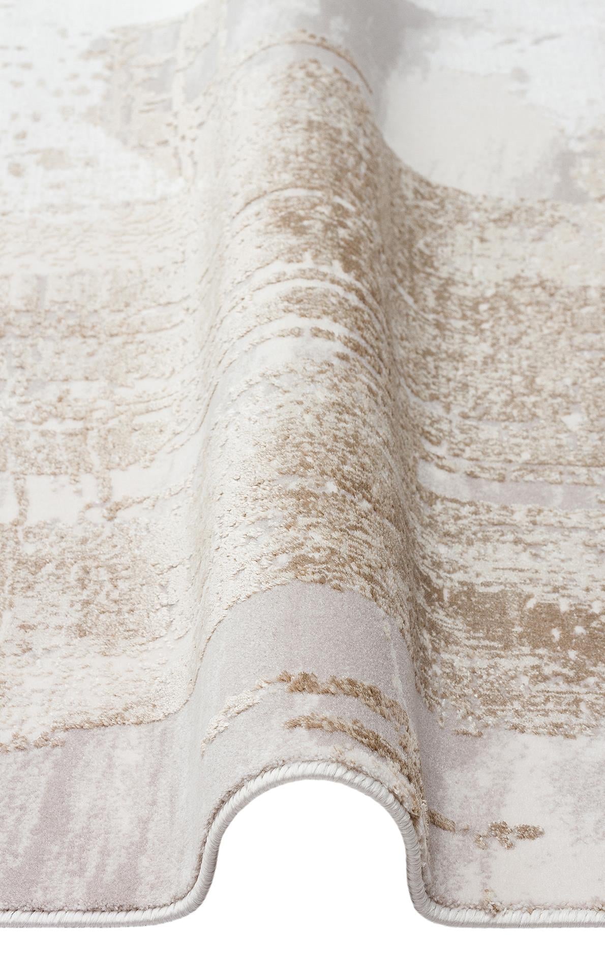 PADONA PDN 06 BEIGE GREY  Extra Yumuşak Dokulu Sık Dokuma Modern Desenlere Sahip Şık Salon Halısı