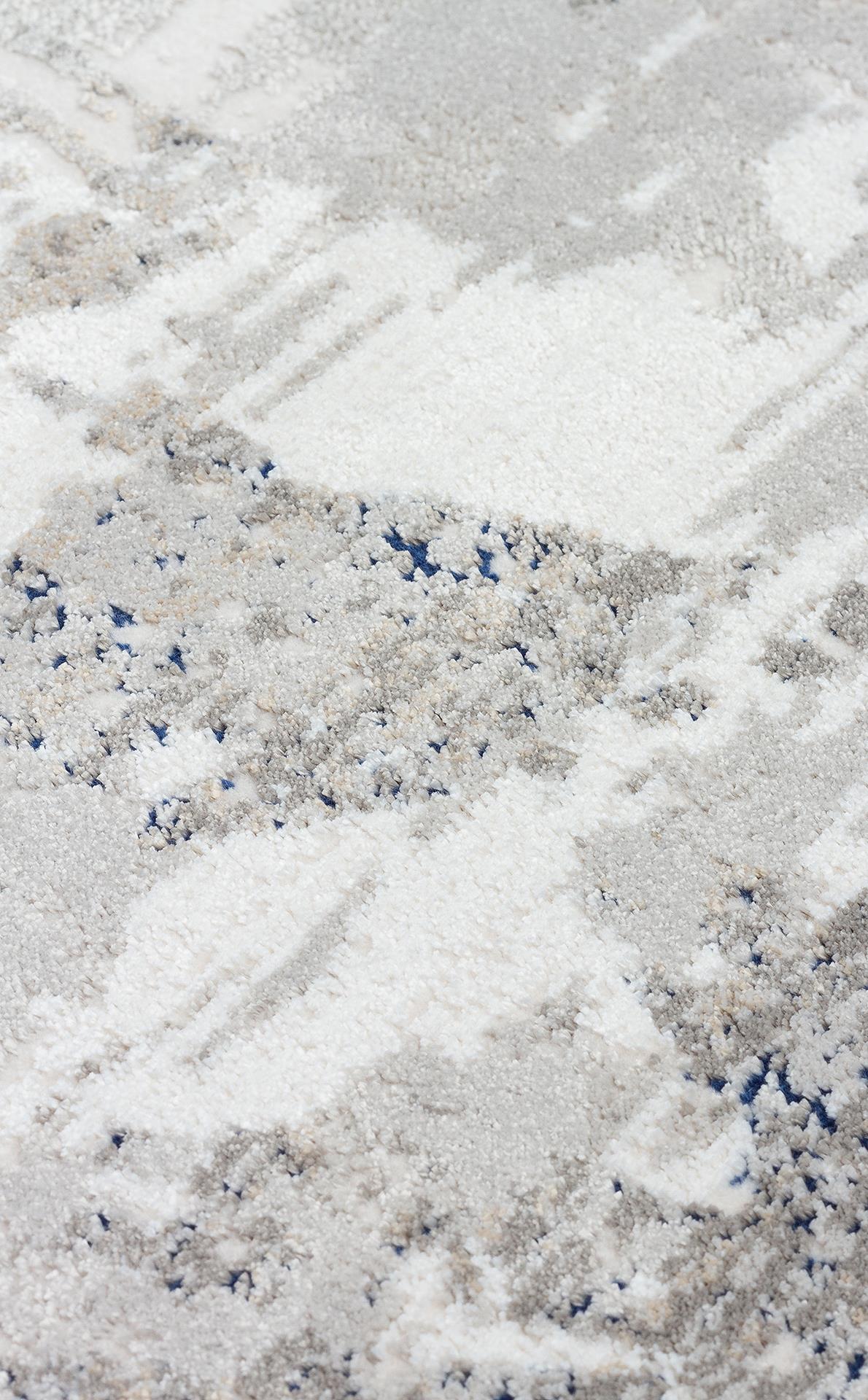 PADONA PDN 06 GREY NAVY  Extra Yumuşak Dokulu Sık Dokuma Modern Desenlere Sahip Şık Salon Halısı