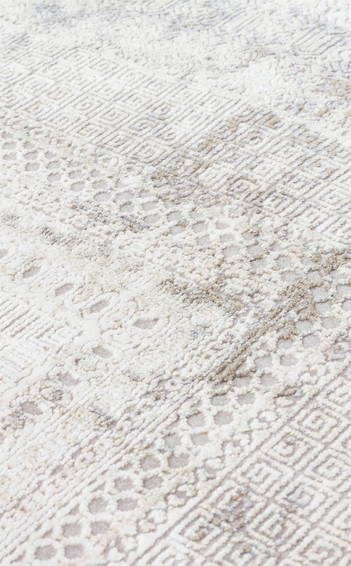 PASSAGE PLZ 02 CREAM VIZON  Yumuşak Tuşeli Sık Dokuma Modern Halı