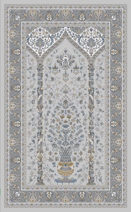 PALMIRA SECCADE PLM SCD 02 LIGHT GREY  Yüksek Kaliteli Sık Dokuma Modern Seccade