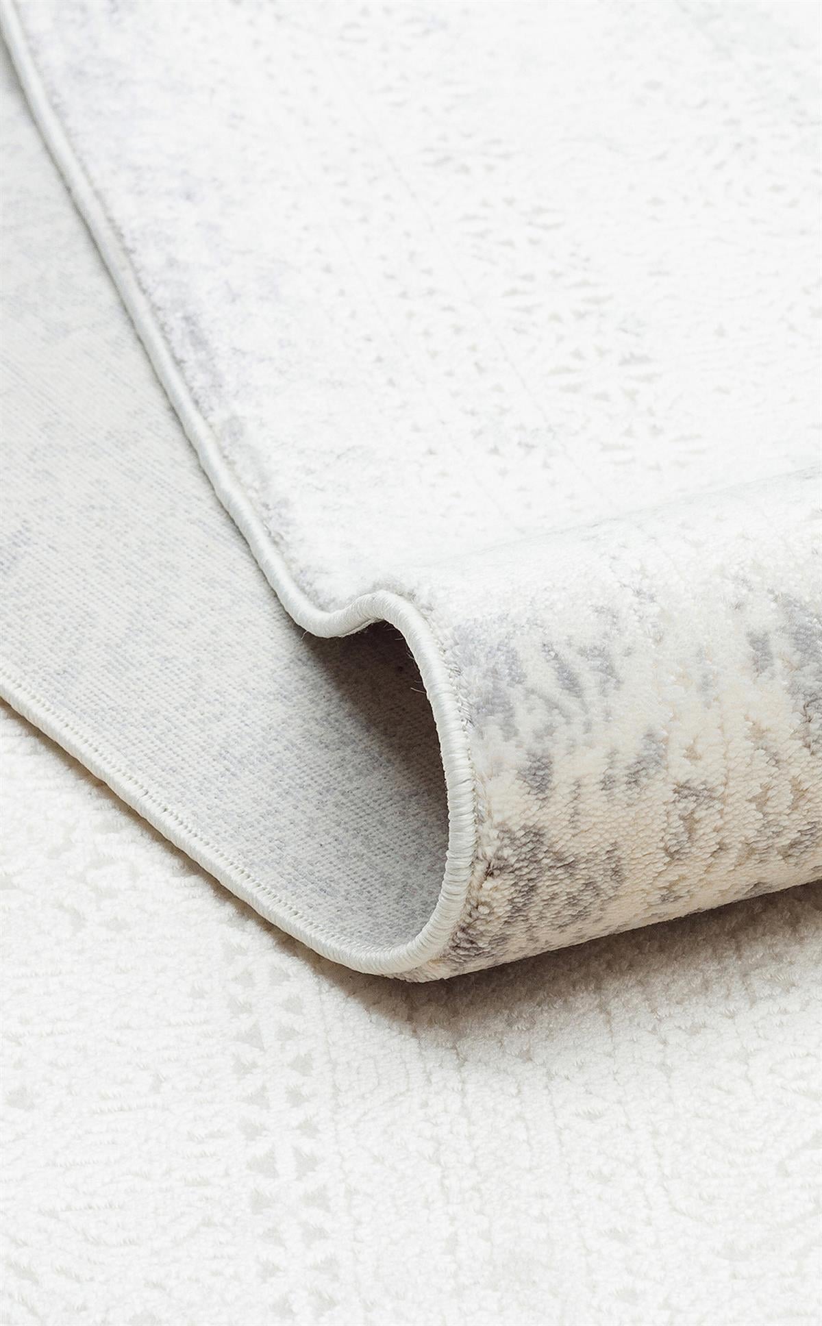PASSAGE PLZ 03 CREAM GREY  Yumuşak Tuşeli Sık Dokuma Modern Halı