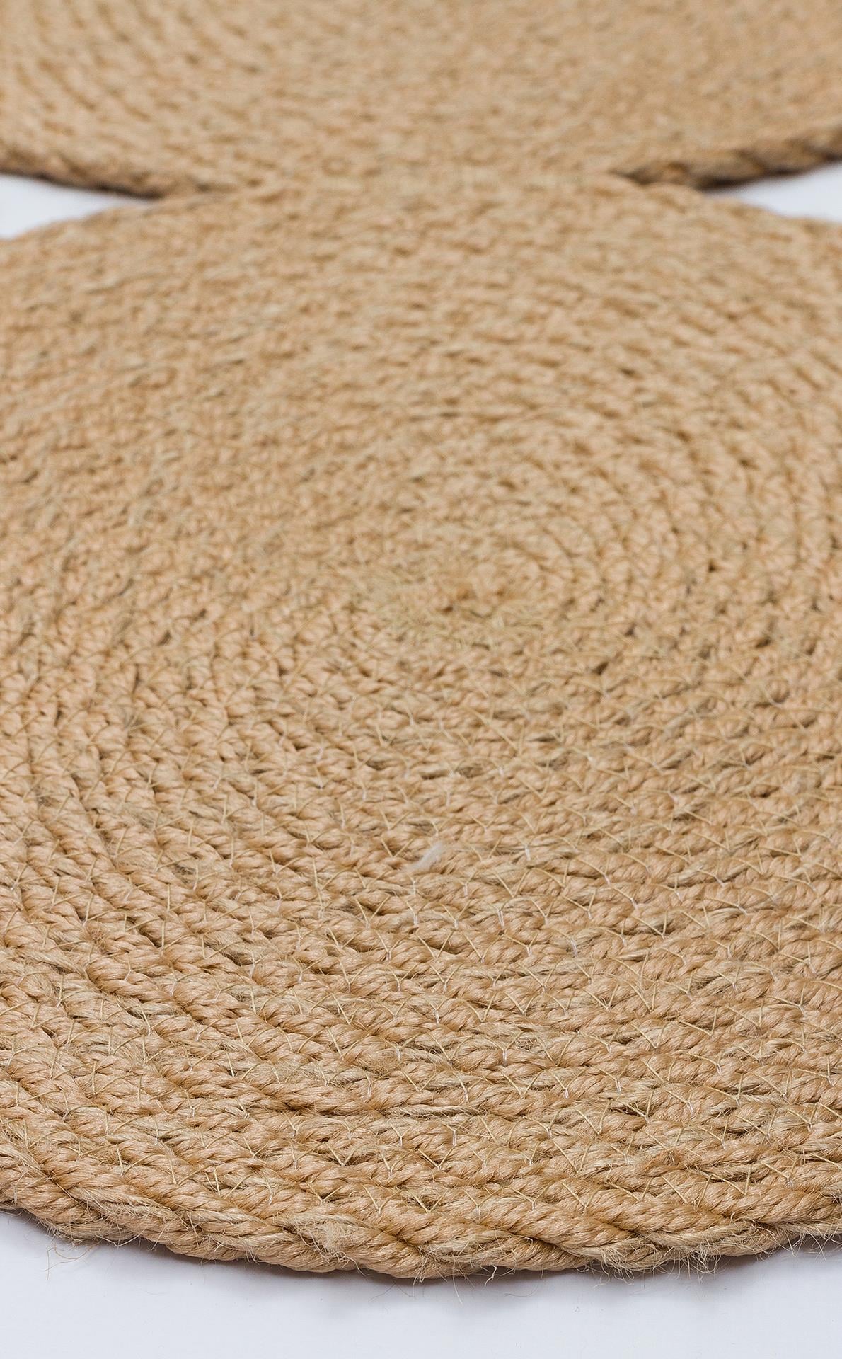 PATNA PTN 01 JUT NATURAL  Renkli Jüt Görünümlü Hasır Örgü Halı