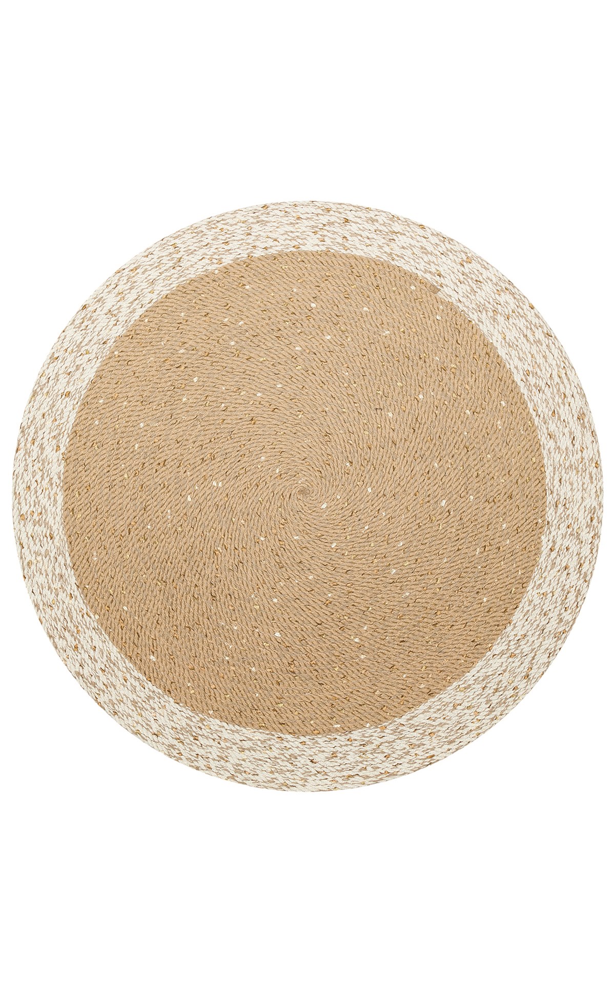 PATNA PTN 02 NATURAL WHITE  Jüt Hasır Görünümlü Hav Toz Vermez Örgü Halı