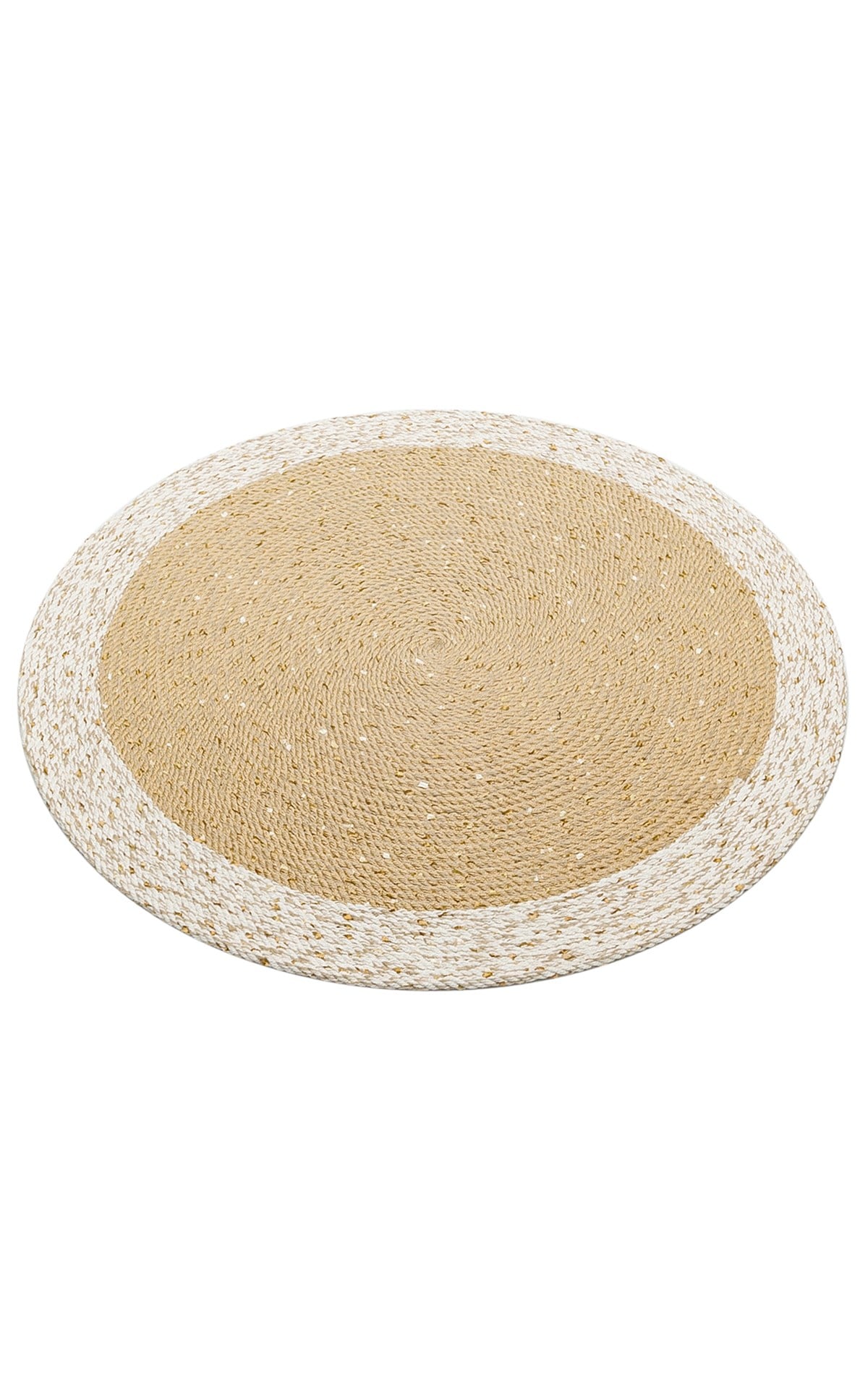 PATNA PTN 02 NATURAL WHITE  Jüt Hasır Görünümlü Hav Toz Vermez Örgü Halı