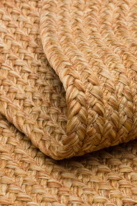 PATNA PTN 19 NATURAL  Jüt Hasır Görünümlü Hav Toz Vermez Örgü Halı 