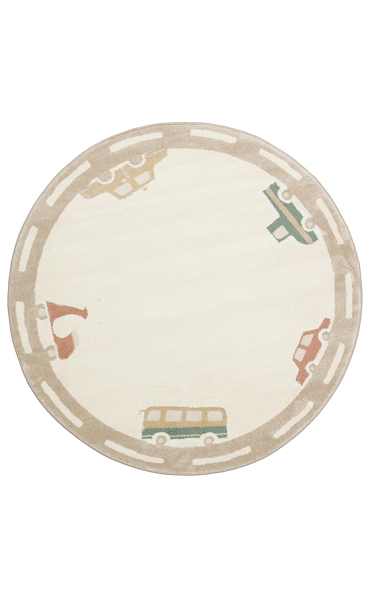 PICCOLO PCL 01 CREAM MULTY  Pastel Renkli Hav ve Toz Vermeyen Çocuk Halısı