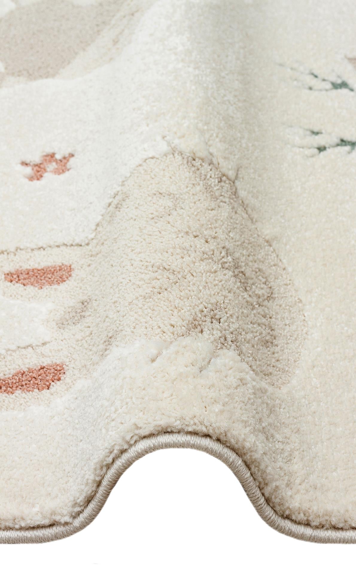 PICCOLO PCL 04 CREAM MULTY  Pastel Renkli Hav ve Toz Vermeyen Çocuk Halısı