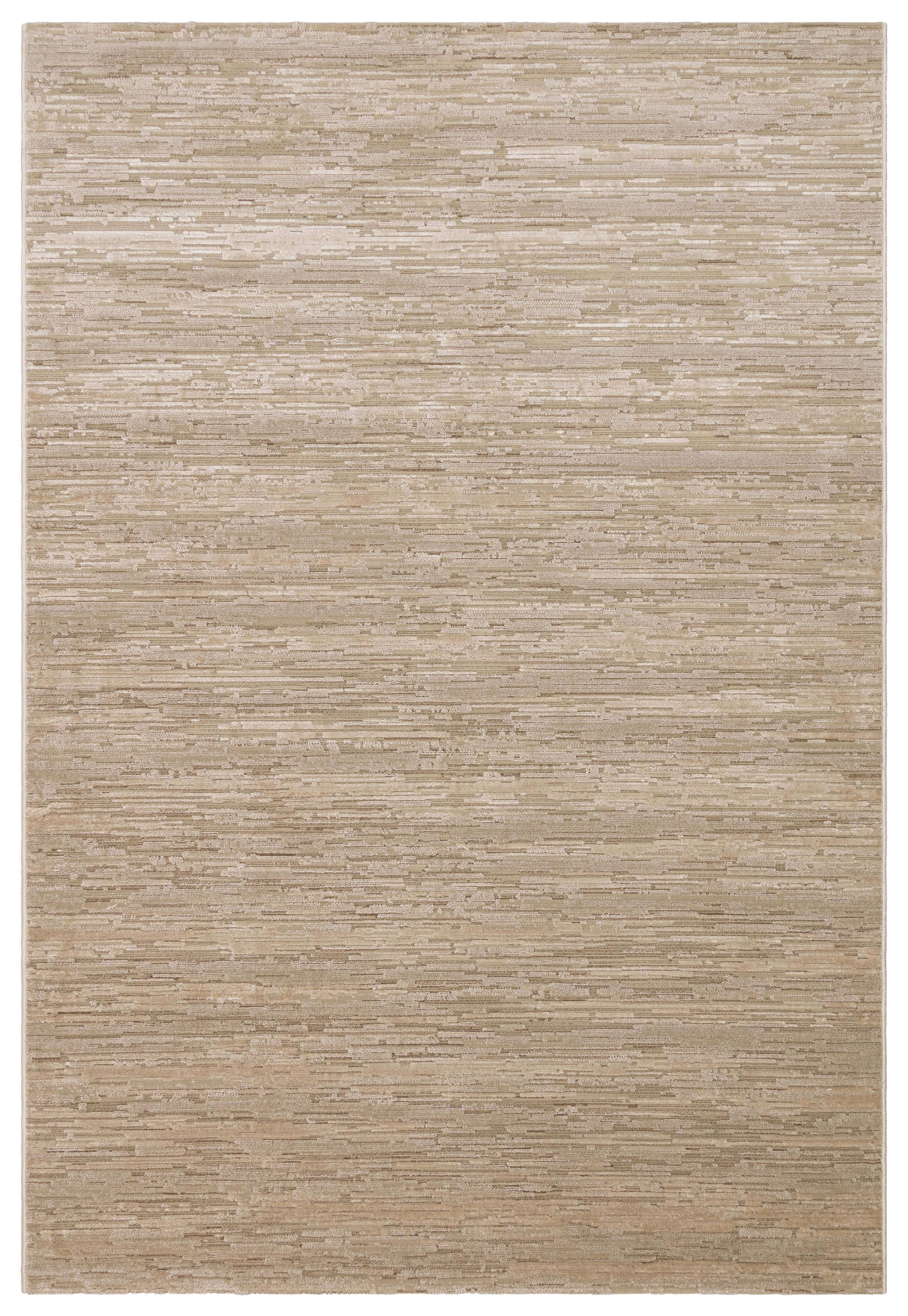 RIVERA RVR 01 BEIGE  Modern ve Klasik Desenli Yüksek Alçak Çift Boyutlu Dokumaya Sahip Yumuşak Tuşeli Makine Halısı