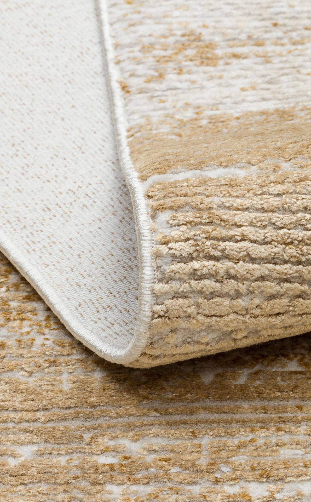 ROMA RM 02 CREAM TERRA  Viskon ve Polyester ile Üretilen Şık Salon Halısı