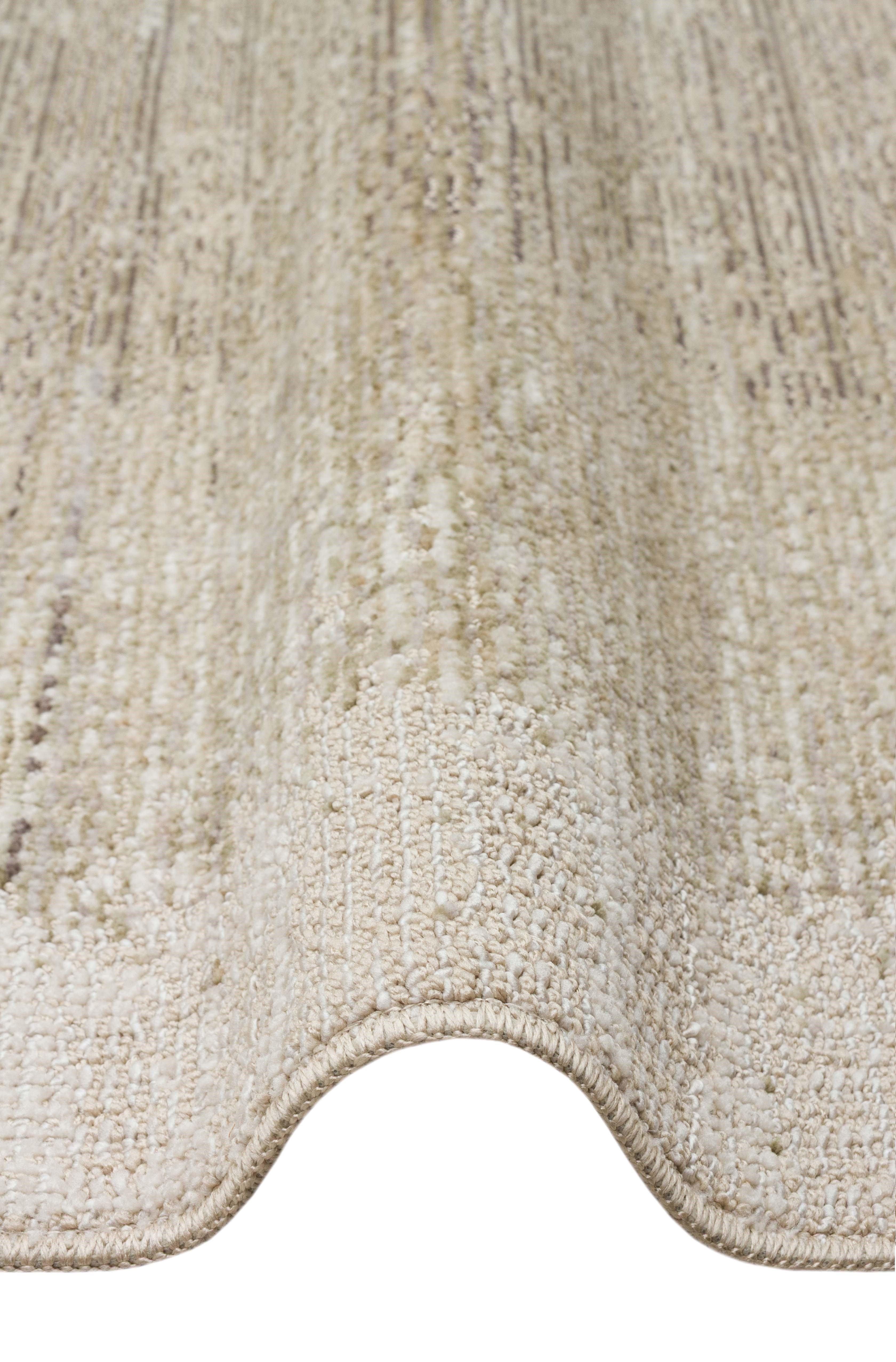 SAHARA SHA 04 CREAM GREEN  Hav Toz Vermez Yumuşak Tuşeli Modern Makine Halısı