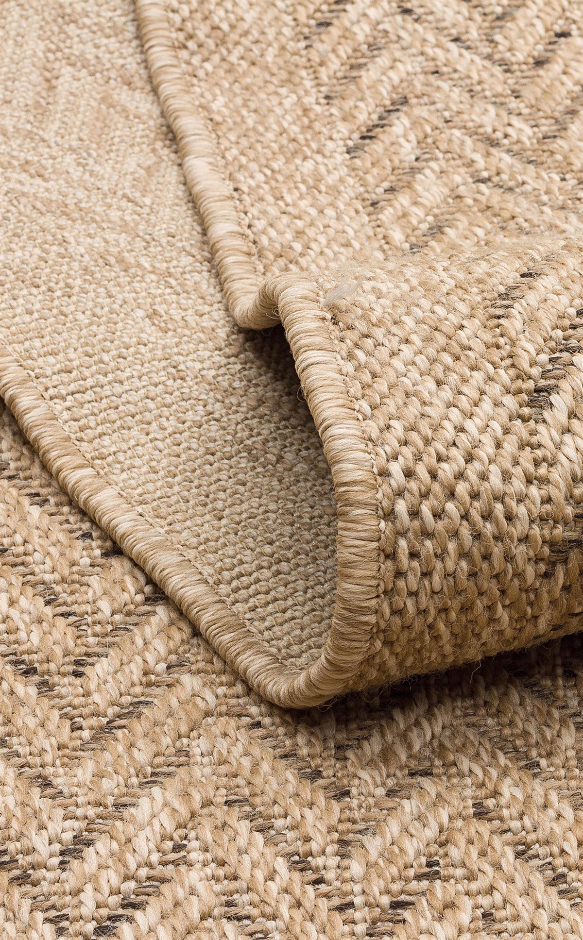 SALDA SLD 05 NATURAL  Güneş Işığı ve Suya Dayanıklı Jüt Görünümlü Sisal Halı