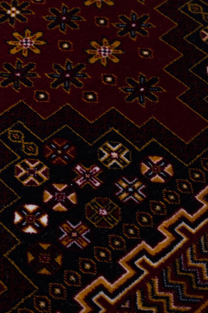 SATEEN AFGHAN SFG 01 RED  Yıkanabilir Afgan Desenli Hav Toz Vermeyen Kaymaz Tabanlı Sık Dokuma Halı