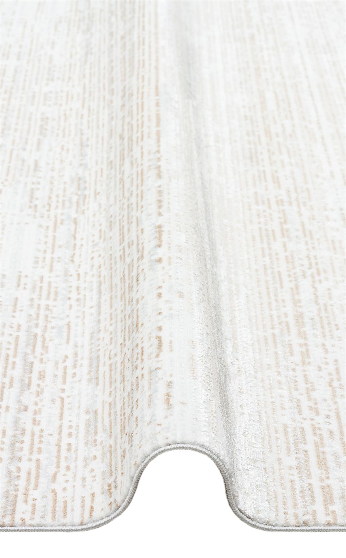 SATEEN ST 101 BEIGE XW  Hav Toz Vermez Yıkanabilir Kaymaz İnce Dokuma Modern Halı