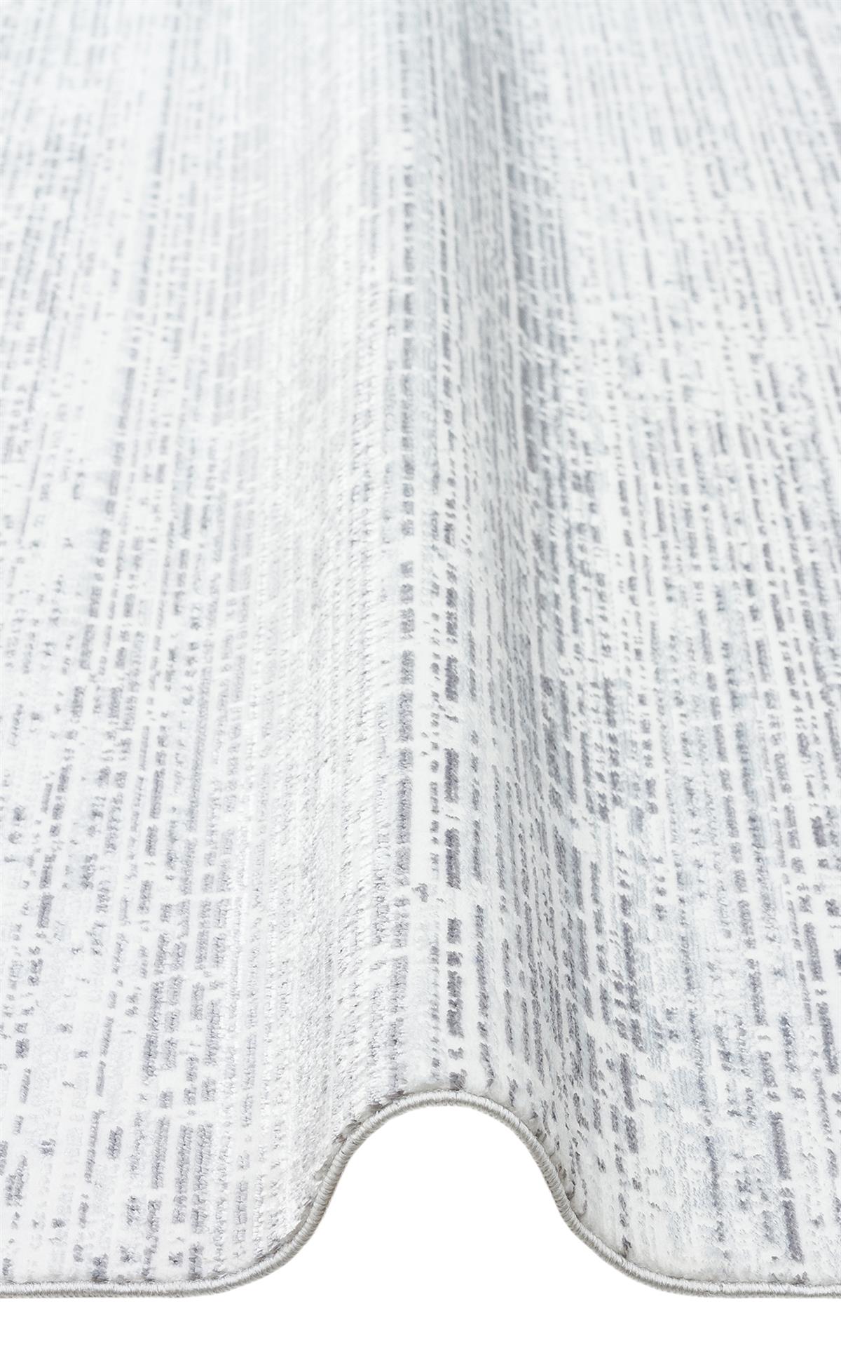 SATEEN ST 101 L.GREY XW  Hav Toz Vermez Yıkanabilir Kaymaz İnce Dokuma Modern Halı