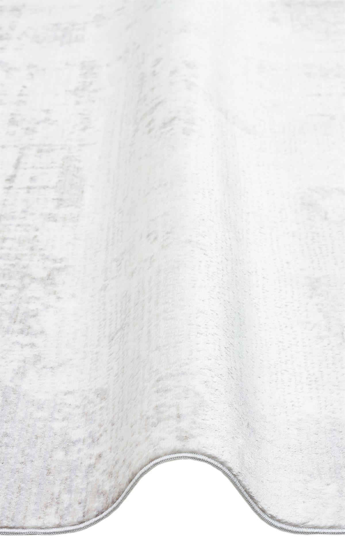 SATEEN ST 106 CREAM BEIGE  Yıkanabilir Kaymaz Tabanlı Hav Vermez Sık Dokuma Modern Halı