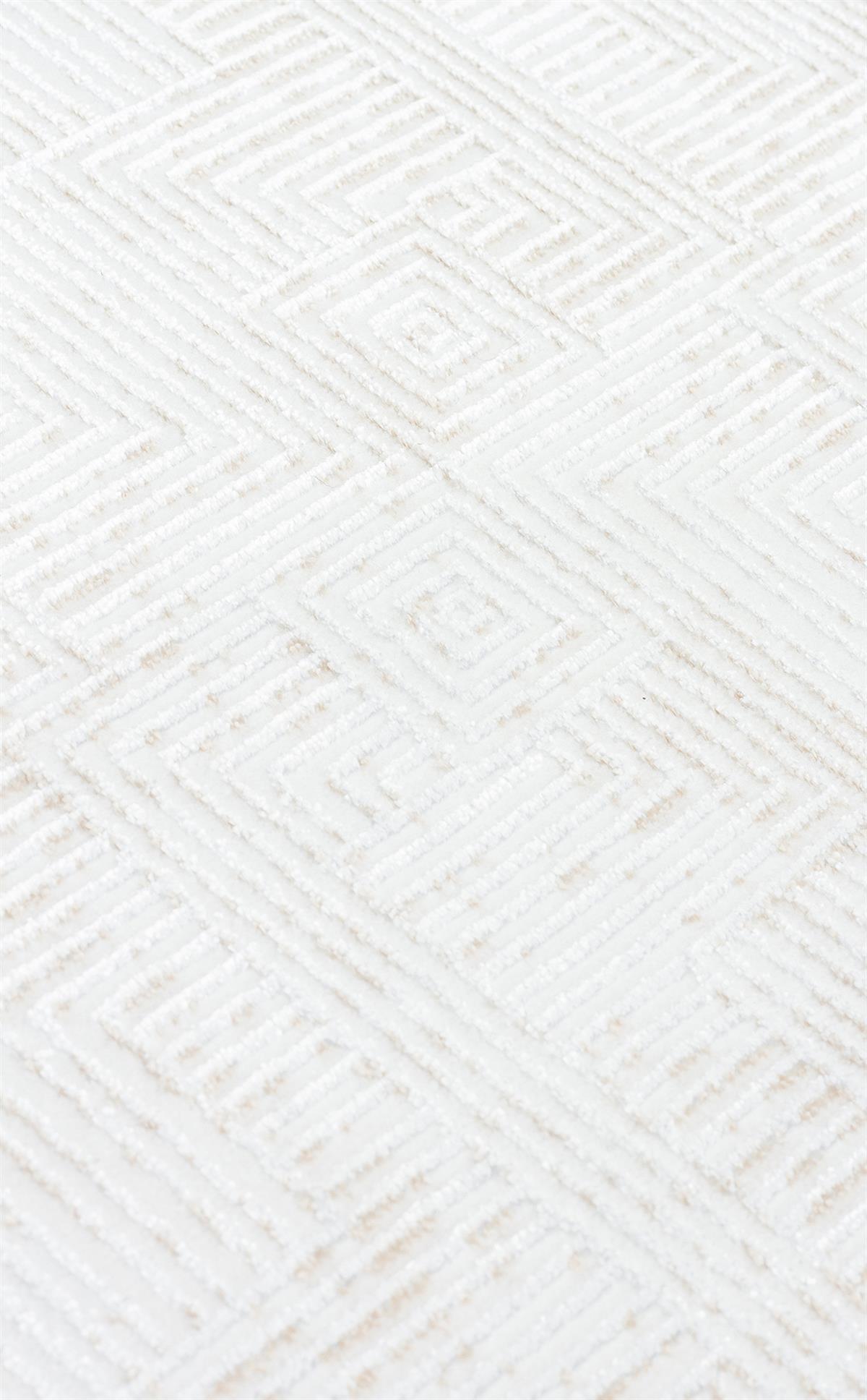 SATEEN ST 109 CREAM BEIGE  Yıkanabilir Kaymaz Tabanlı Hav Vermez Sık Dokuma Modern Halı