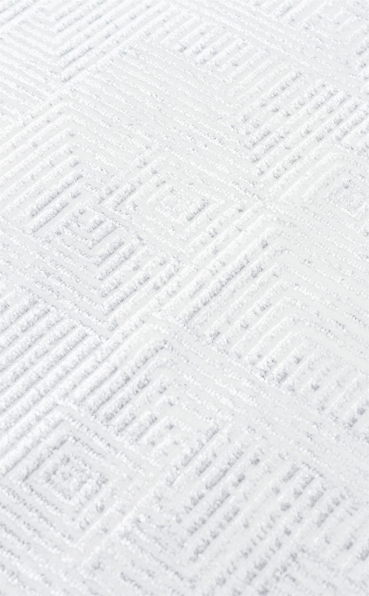 SATEEN ST 109 CREAM GREY  Yıkanabilir Kaymaz Tabanlı Hav Vermez Sık Dokuma Modern Halı