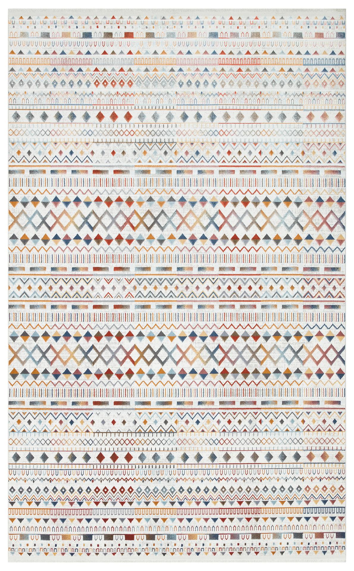 SATEEN ST 111 MULTY XW  Yıkanabilir Kaymaz Tabanlı Hav Vermez Sık Dokuma Modern Halı