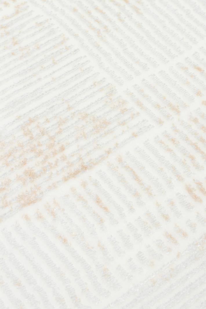SATEEN ST 23 CREAM XW  Hav Toz Vermez Yıkanabilir Kaymaz İnce Dokuma Modern Halı 