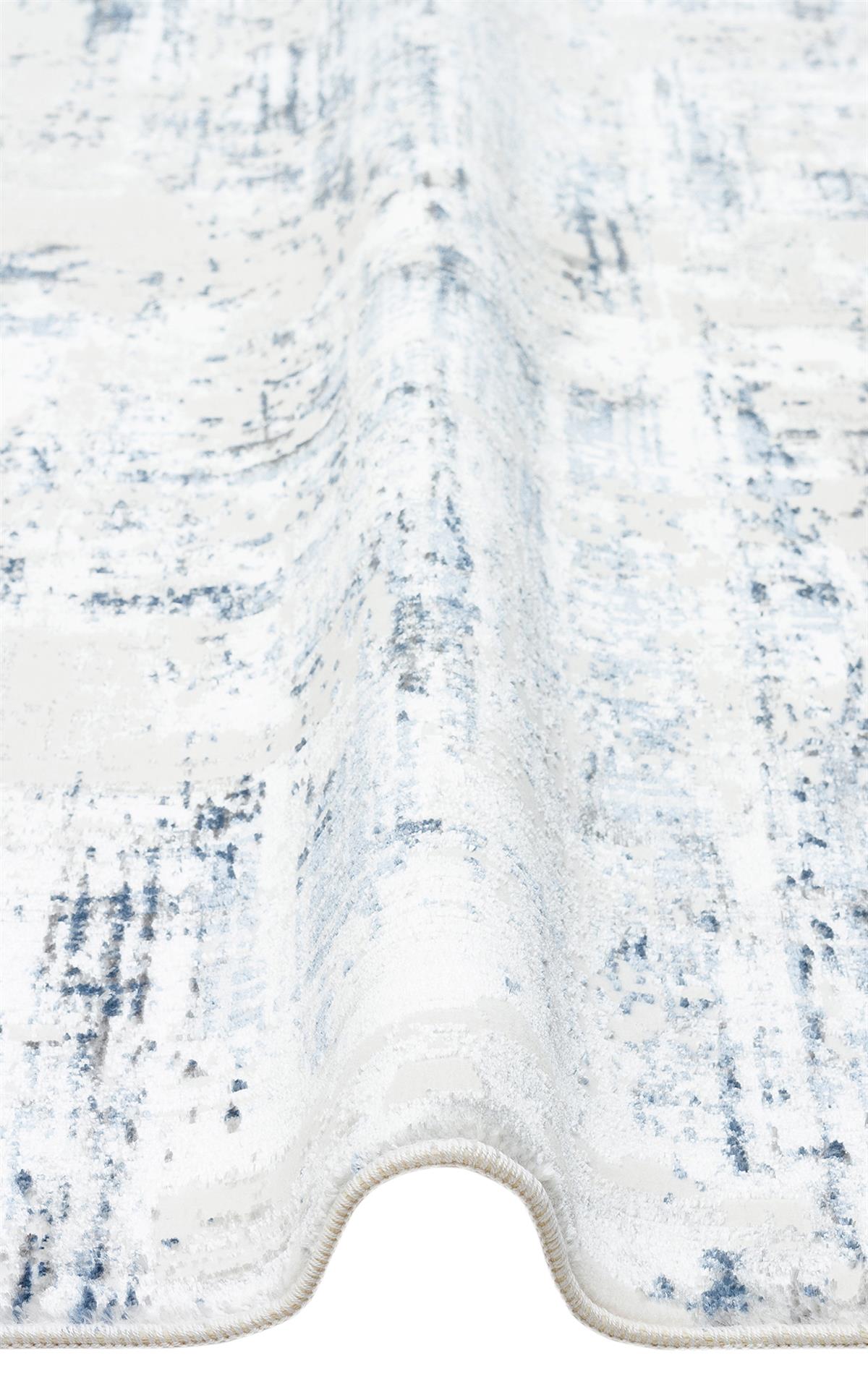 SATEEN LUX ST 904 CREAM BLUE  Hav Toz Vermez Modern Halı