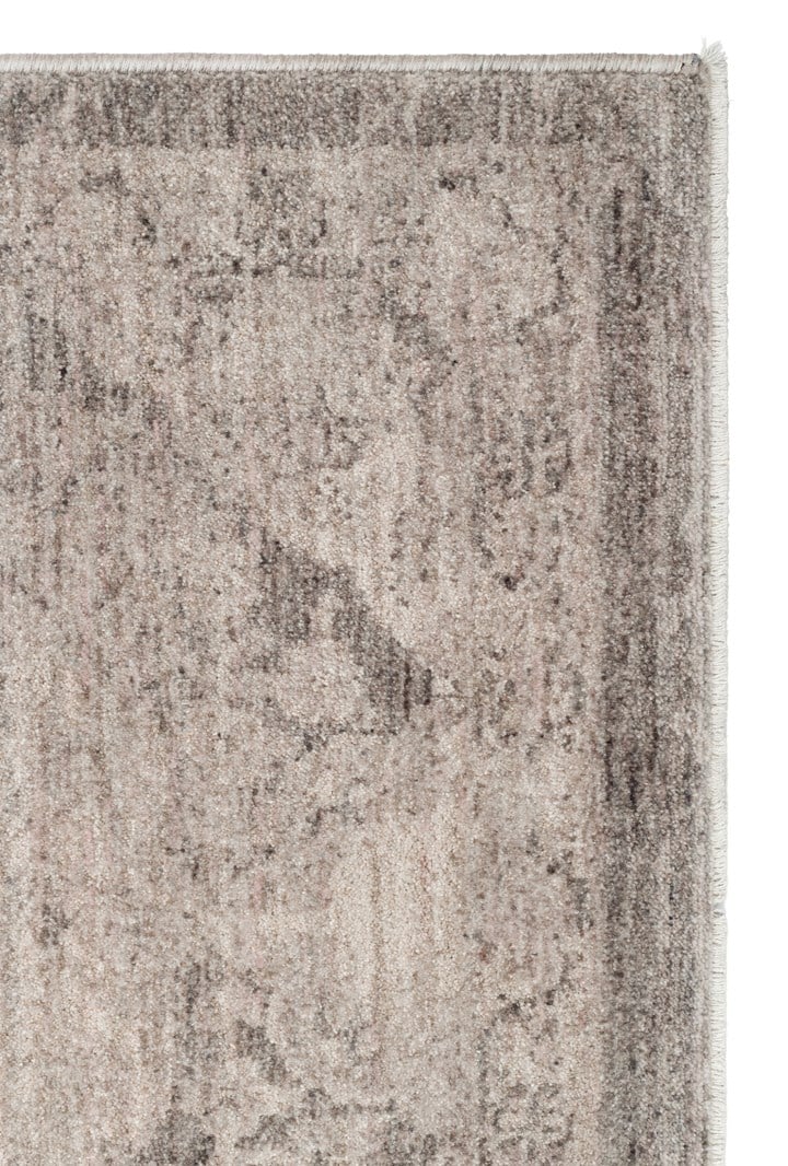 SHIRAZ SHR 01 GREY  Vintage Eskitme Desenli Modern Yumuşak Dokulu Makine Halısı
