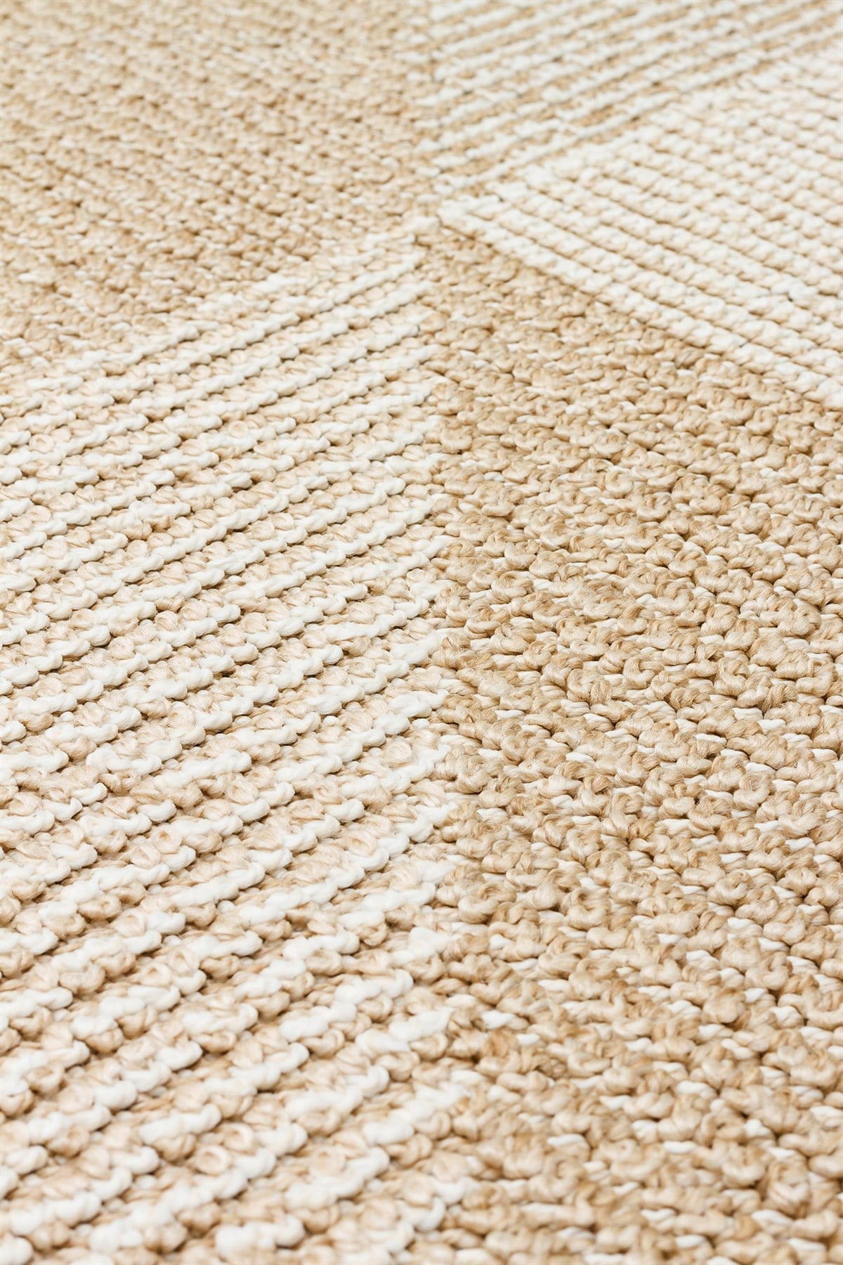 SOHO SH 08 BEIGE  Hav Toz Vermez Hasır Dokuma Modern Makine Halısı