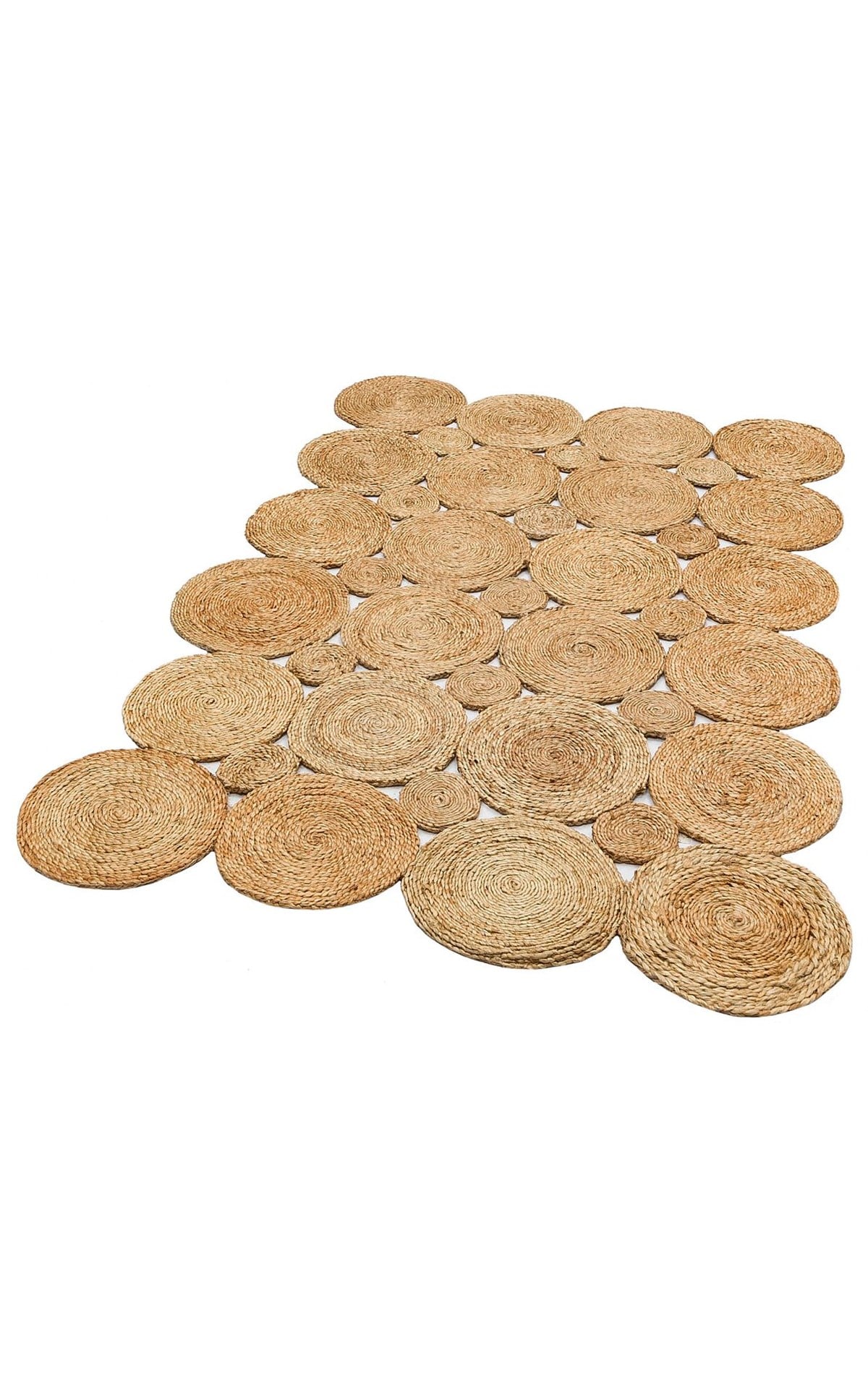 SOLO CA-104 NATURAL XW  Yuvarlak veya Oval El Dokuma Naturel Jüt Hasır Halı