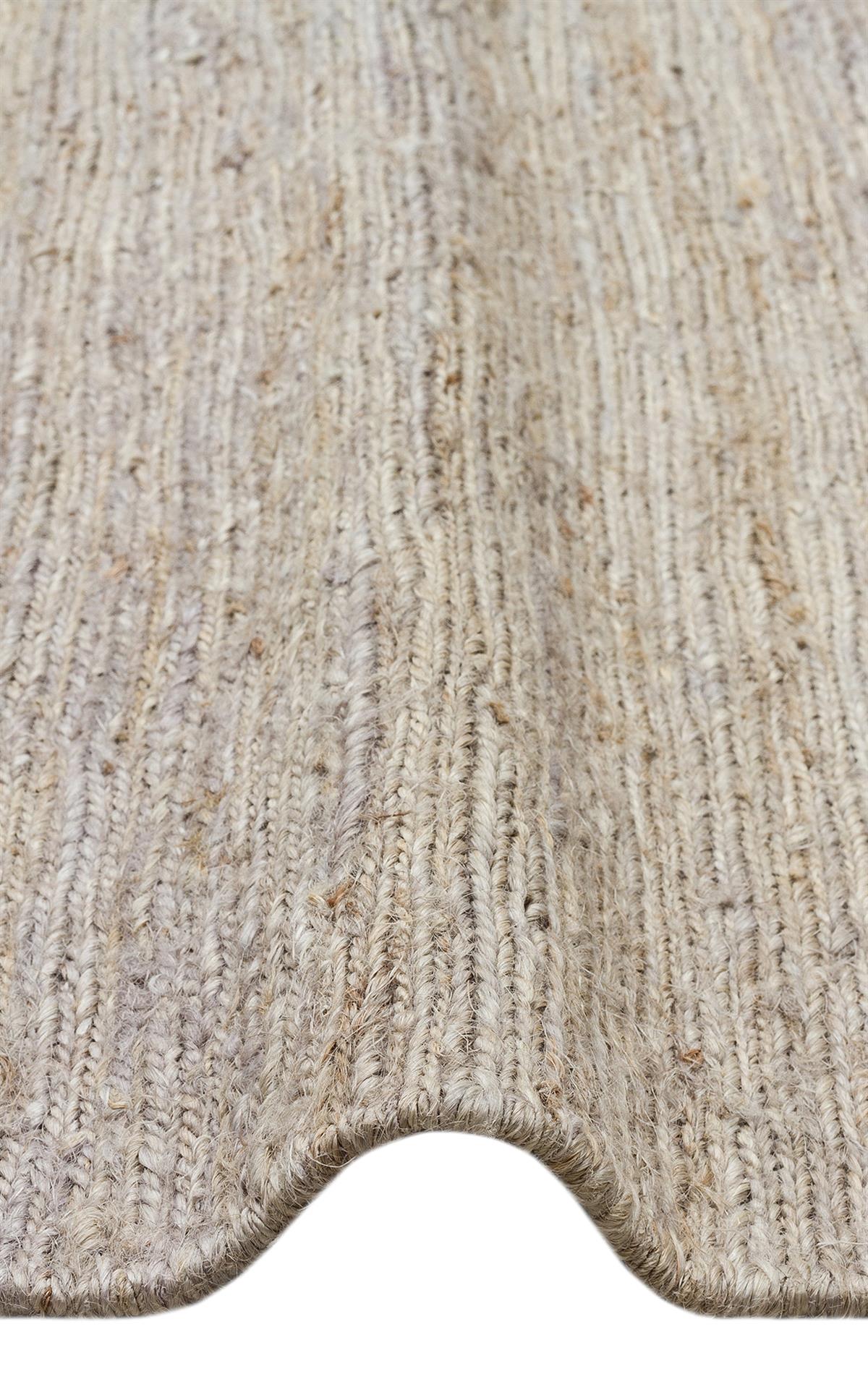 SOUMAK SMK PLAIN GREY  Soumak Örgülü Naturel Kendir Halı