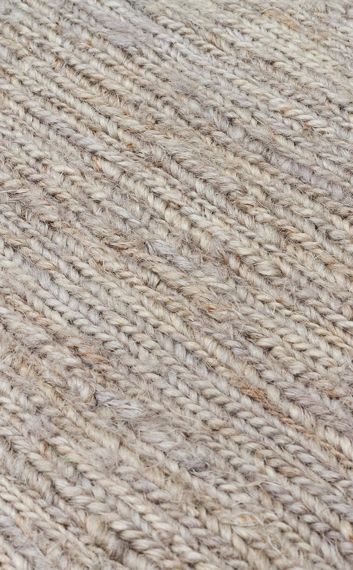 SOUMAK SMK PLAIN GREY  Soumak Örgülü Naturel Kendir Halı