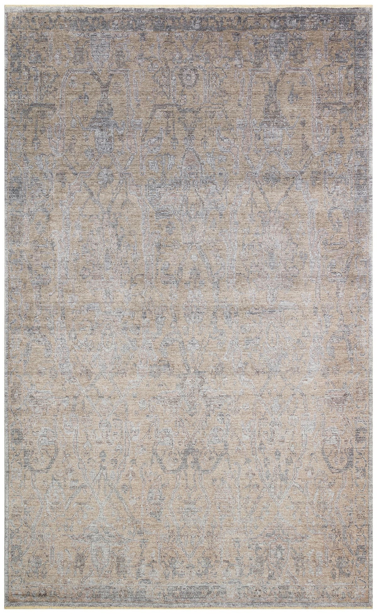 TAFTAN TF 01 BEIGE  Pakistan Overdyed Tarzı Özel Hav Vermeyen ve El Emeği ile Özel Tezgahlarda Üretilen Uşak Halısı