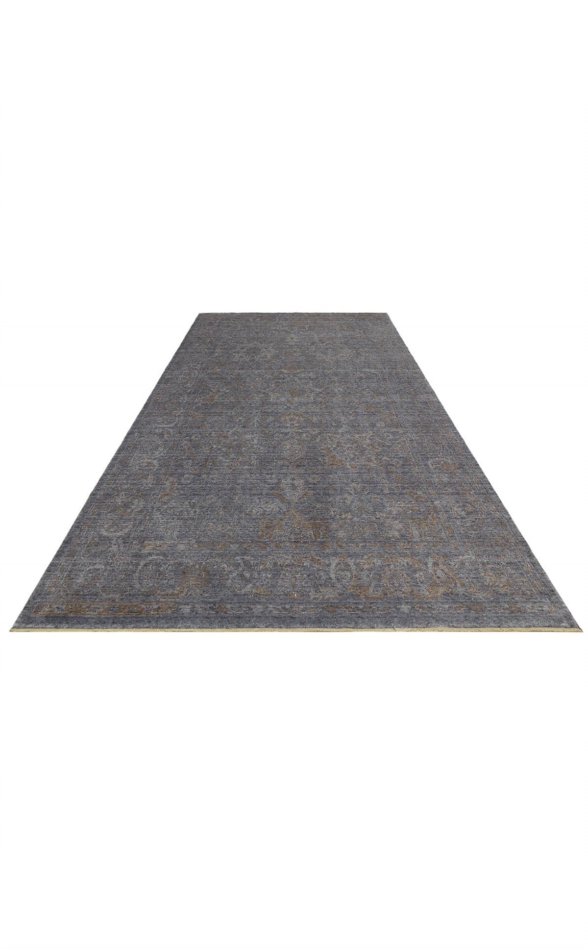 TAFTAN TF 02 D.GREY BRONZE  Pakistan Overdyed Tarzı Özel Hav Vermeyen ve El Emeği ile Özel Tezgahlarda Üretilen Uşak Halısı