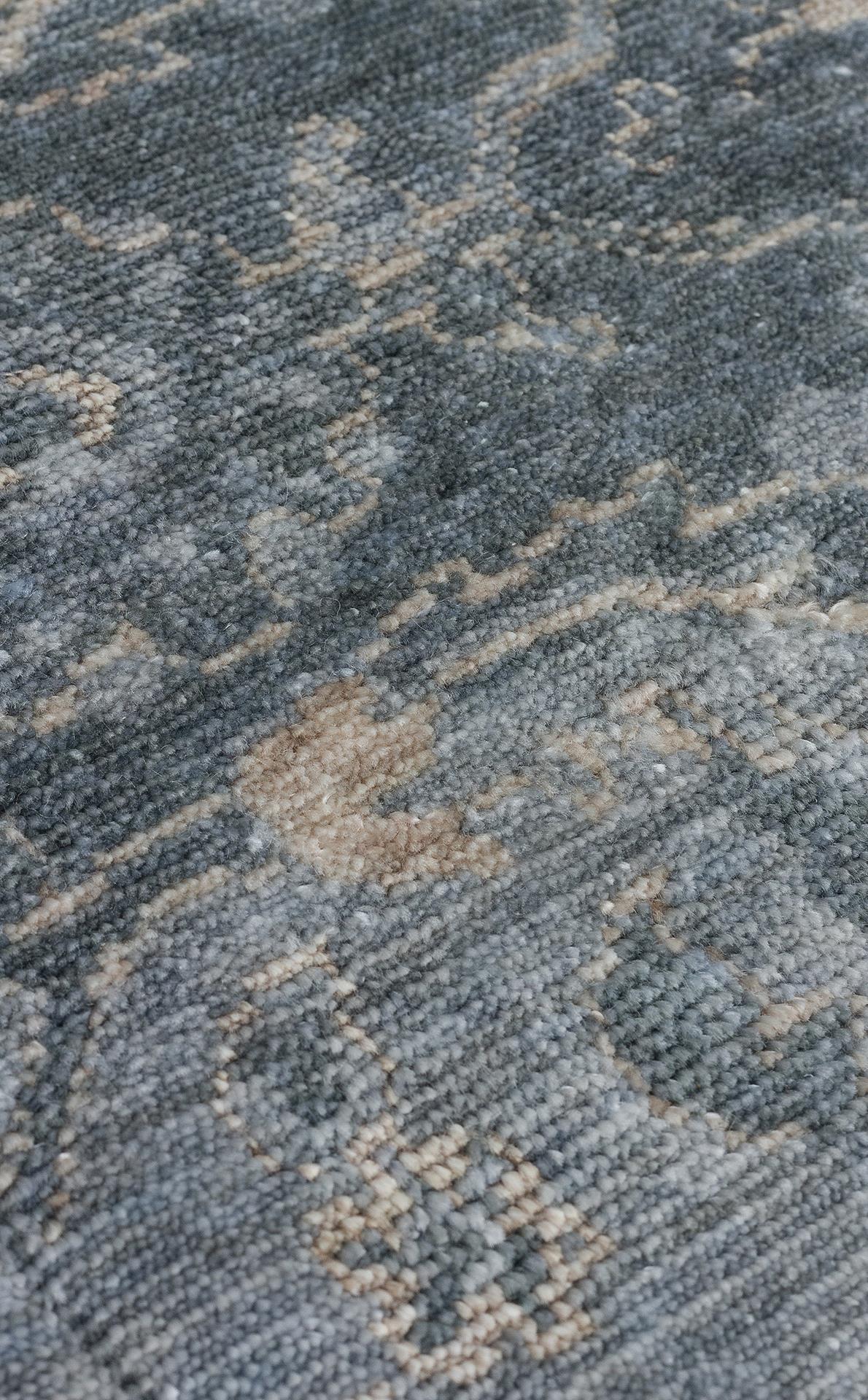 TAFTAN TF 06 SKY VIZON  Pakistan Overdyed Tarzı Özel Hav Vermeyen ve El Emeği ile Özel Tezgahlarda Üretilen Uşak Halısı