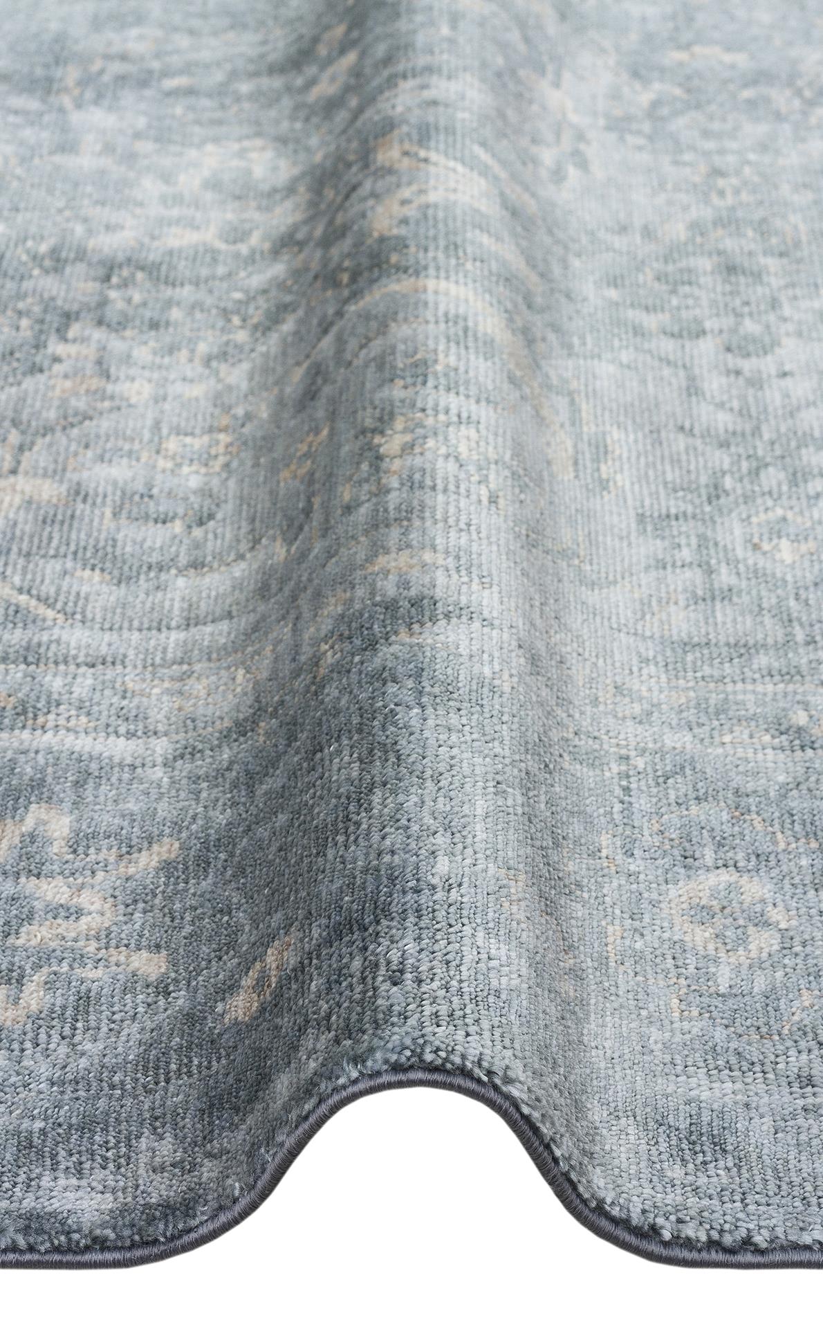 TAFTAN TF 06 SKY VIZON  Pakistan Overdyed Tarzı Özel Hav Vermeyen ve El Emeği ile Özel Tezgahlarda Üretilen Uşak Halısı