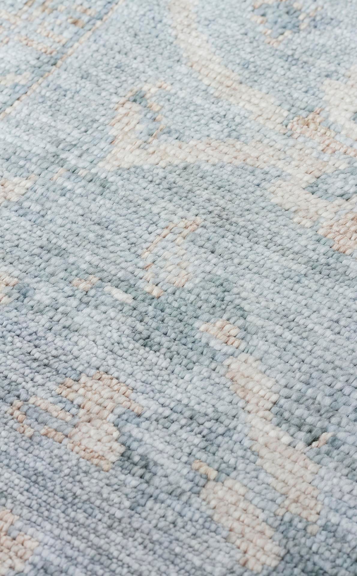 TAFTAN TF 07 SKY VIZON  Pakistan Overdyed Tarzı Özel Hav Vermeyen ve El Emeği ile Özel Tezgahlarda Üretilen Uşak Halısı
