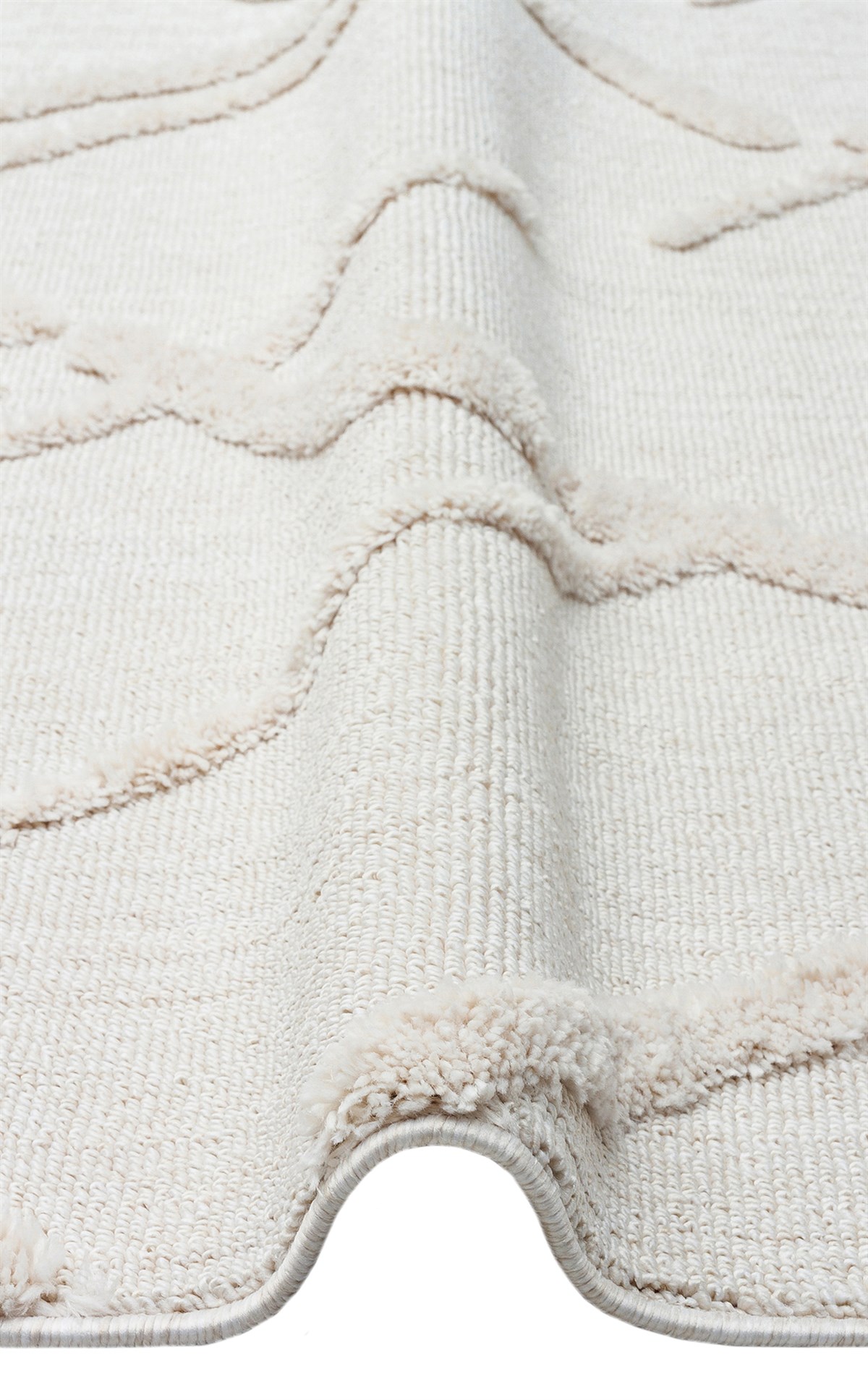TERAZZO TRZ 03 WHITE  Hav Toz Vermez Yumuşak Dokulu Etnik Örgü Desenlere Sahip Modern İskindinav Halı