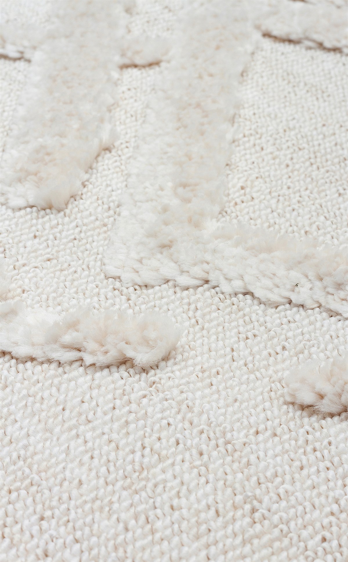 TERAZZO TRZ 03 WHITE  Hav Toz Vermez Yumuşak Dokulu Etnik Örgü Desenlere Sahip Modern İskindinav Halı