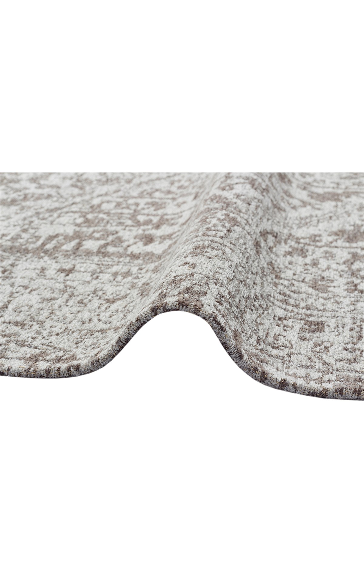 TOLEDO TD 01 GREY  Hav Toz Vermez Antibakteriyel Vintage Desenli Yıkanabilir İnce Dokuma Halı