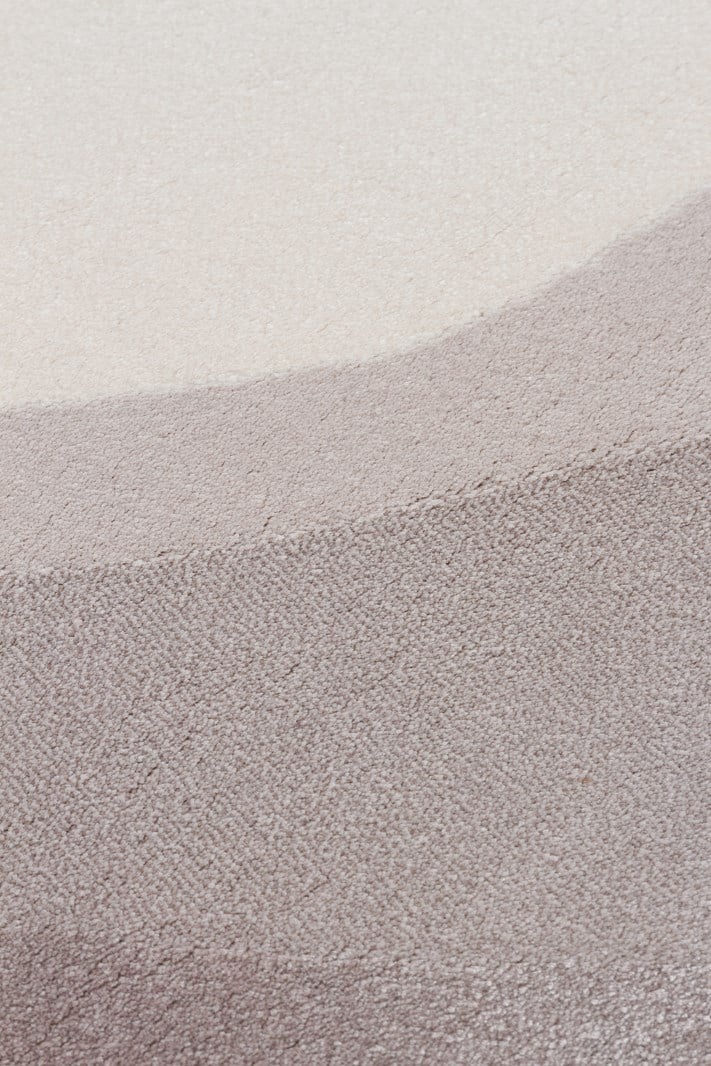 UTOPIA UTP 01 CREAM BLACK Q  Amorf Tasarımlı Modern Viskon Halı