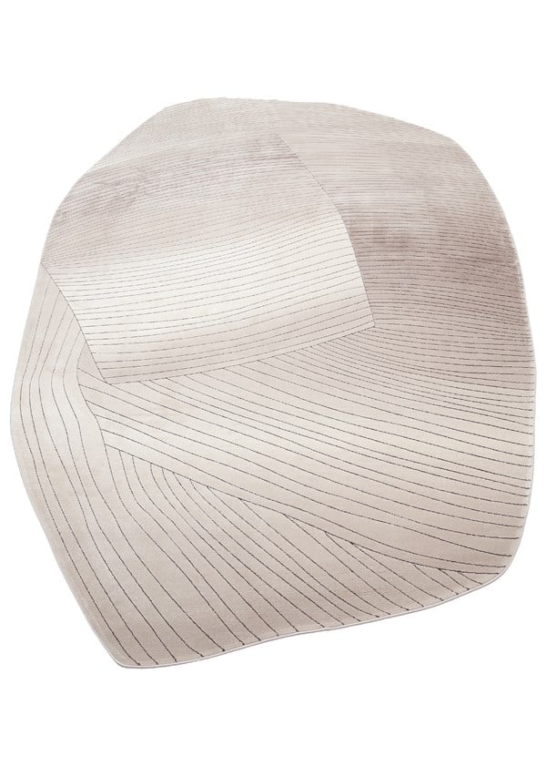 UTOPIA UTP 07 CREAM GREY  Amorf Tasarımlı Modern Viskon Halı