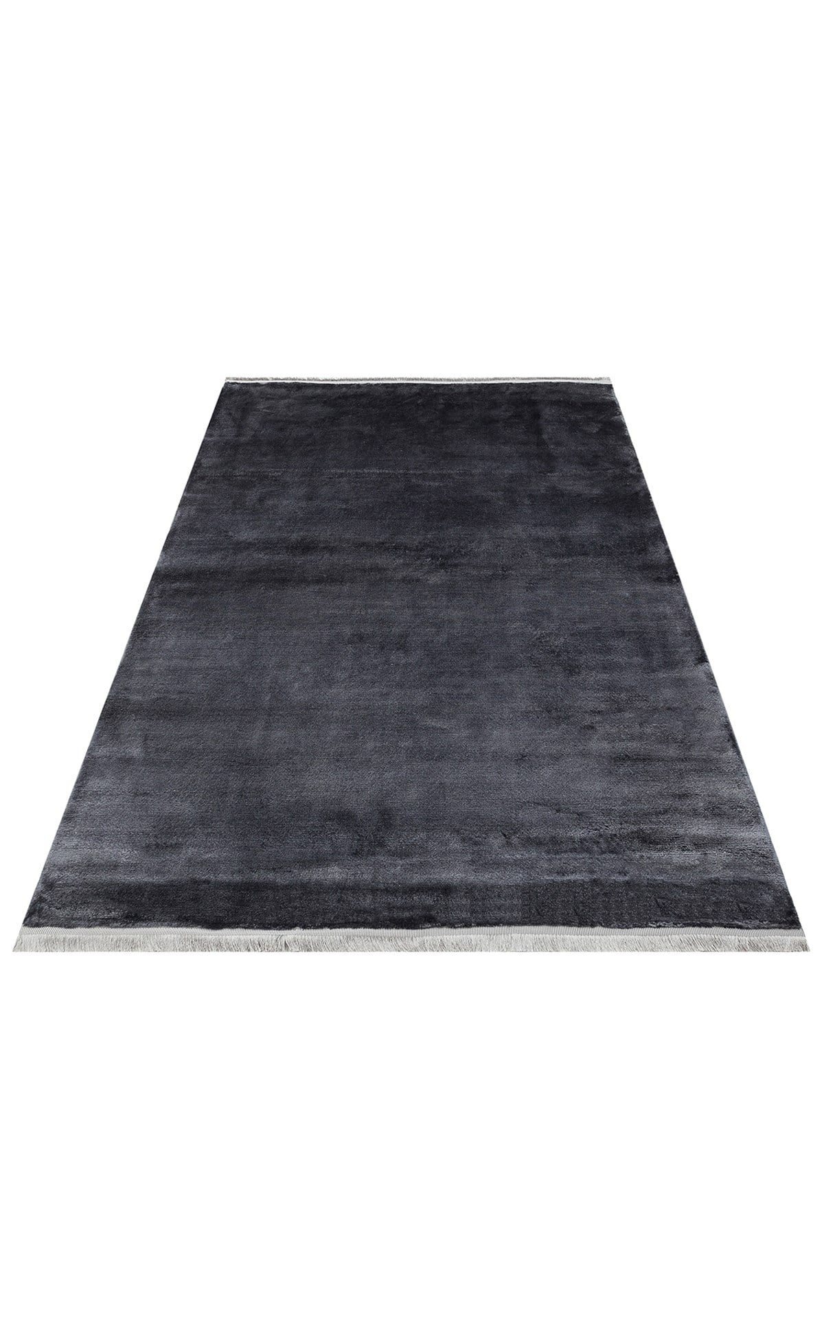VELVET VT PLAIN ANTRASIT  Düz Renk El Emeği ile Özel Tezgahlarda Üretilen Viskon Uşak Halısı
