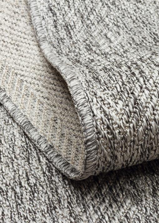 VENTURA SISAL VNT 2704 GREY  İç ve Dış Mekan Kullanımına Uygun Hav Vermeyen Kolay Temizlenebilir Sisal Görünümlü Halı