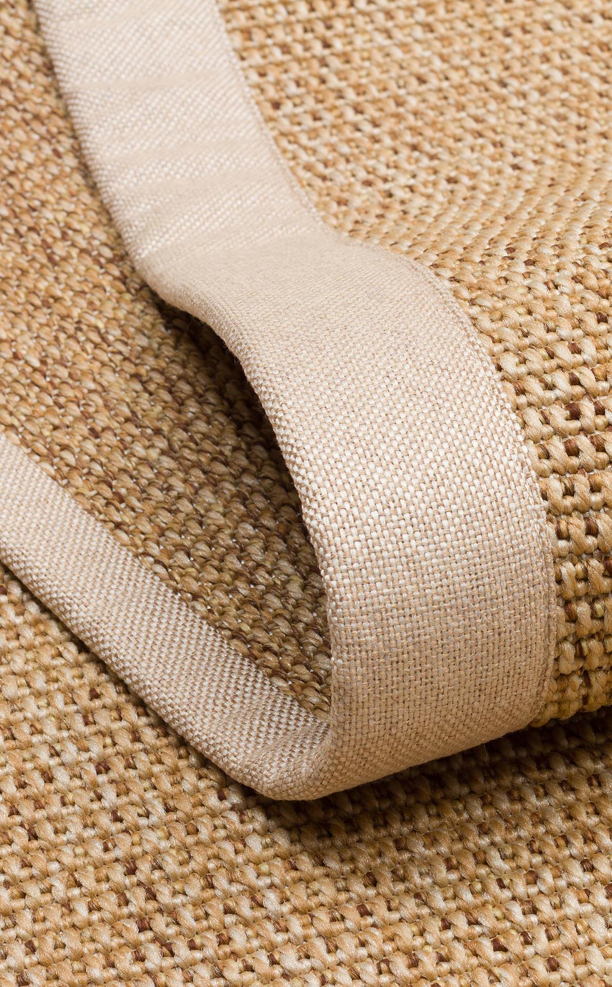 VENTURA SISAL VNT 2702 GOLD BRD BEIGE  İç ve Dış Mekan Kullanımına Uygun Hav Vermeyen Kolay Temizlenebilir Sisal Görünümlü Halı