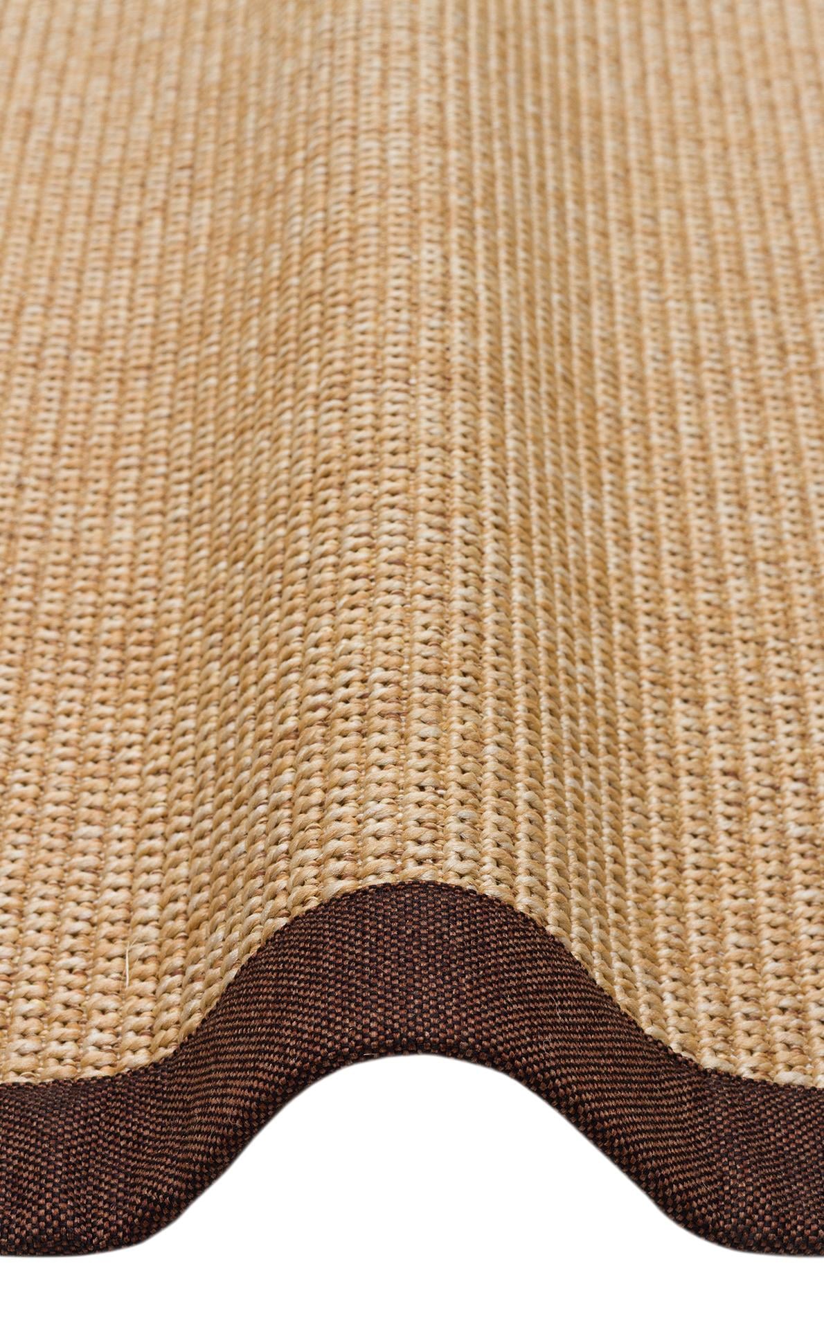 VENTURA SISAL VNT 2702 GOLD BRD BROWN MIX  İç ve Dış Mekan Kullanımına Uygun Hav Vermeyen Kolay Temizlenebilir Sisal Görünümlü Halı