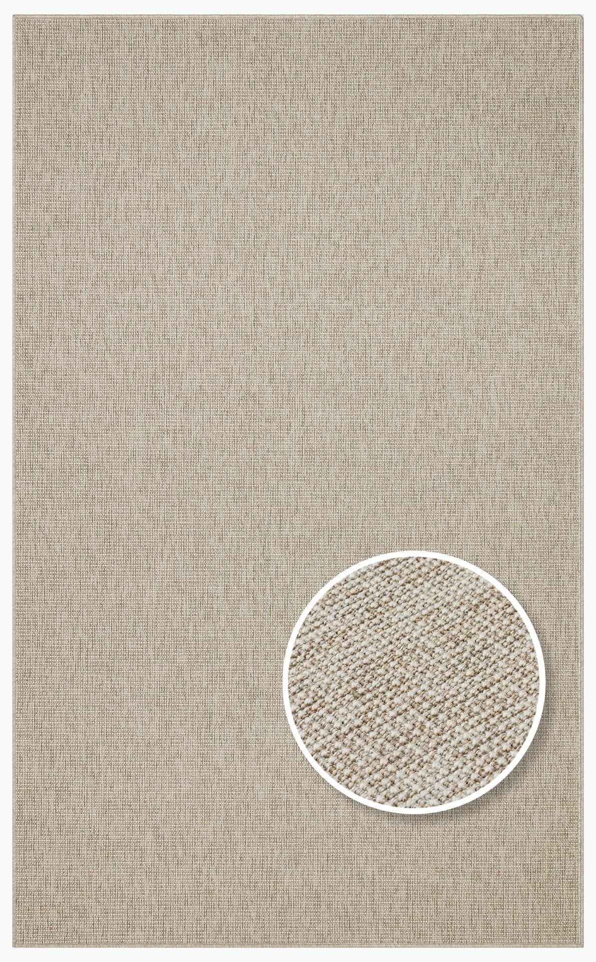 VENTURA SISAL VNT 2703 L.BEIGE  İç ve Dış Mekan Kullanımına Uygun Hav Vermeyen Kolay Temizlenebilir Sisal Görünümlü Halı